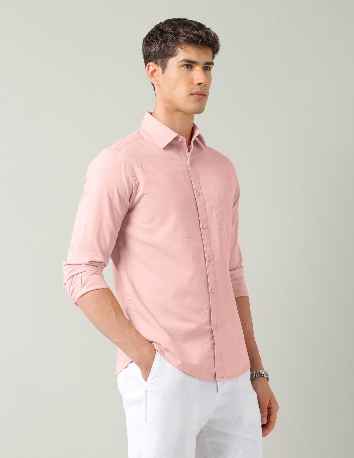 Solid Slim Fit Shirt