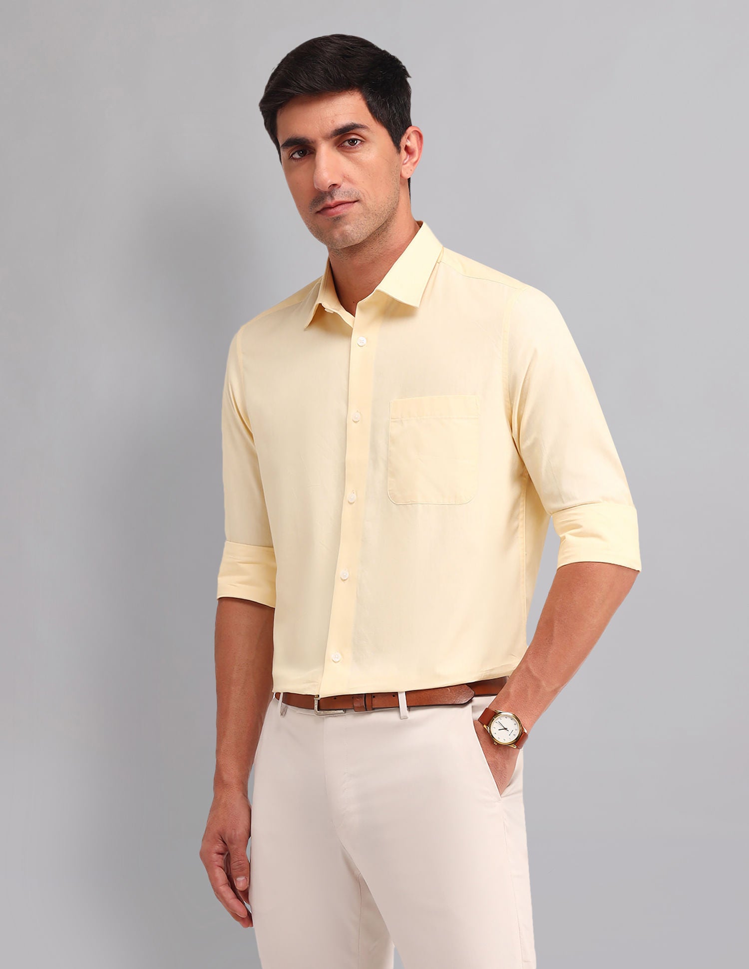 Style Refined Regular Fit Pure Cotton Shirt