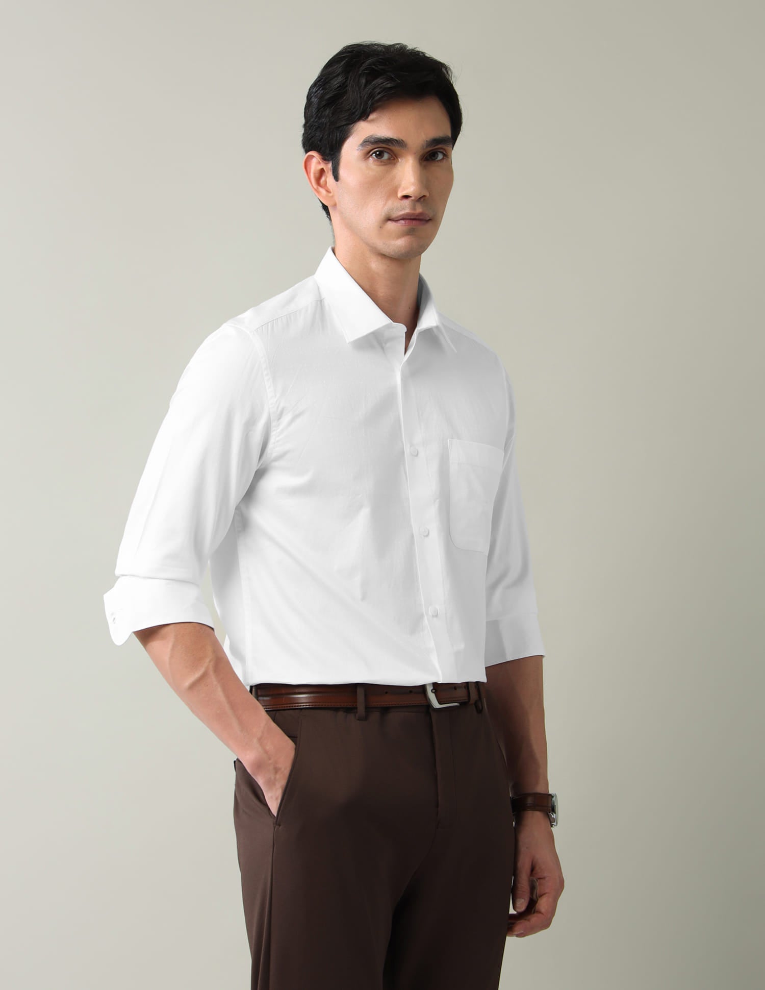 Vogue Solid Regular Fit Shirt