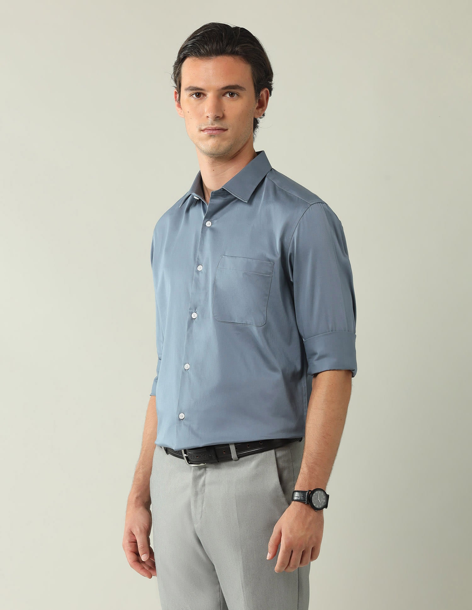 Classic Regular Fit Solid Shirt