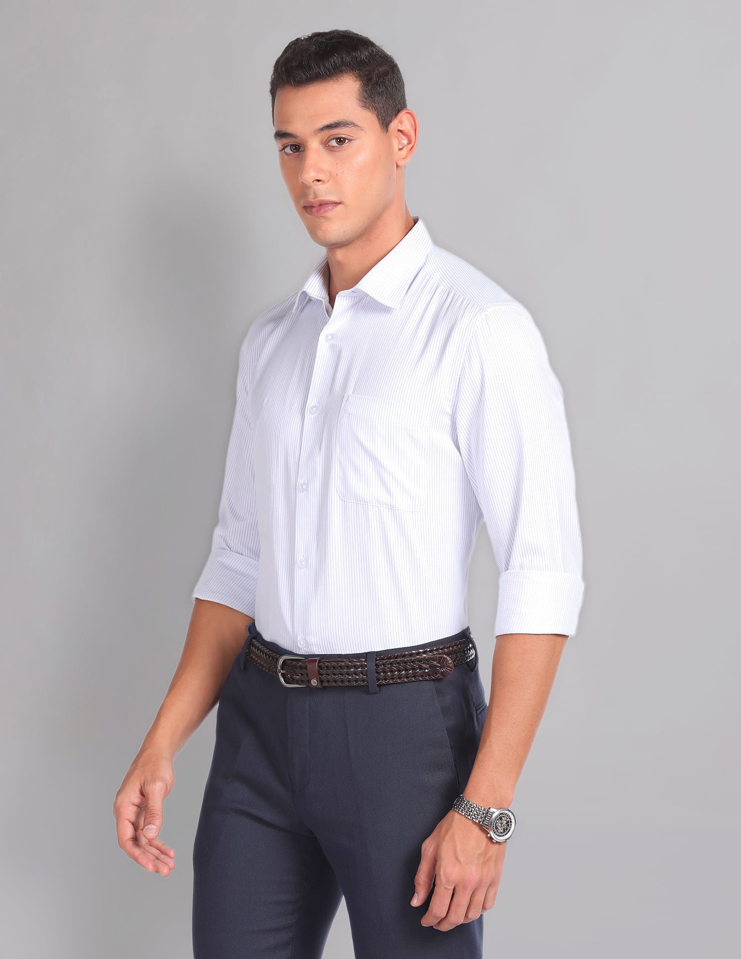 Vertical Stripe Sartorial Formal Shirt