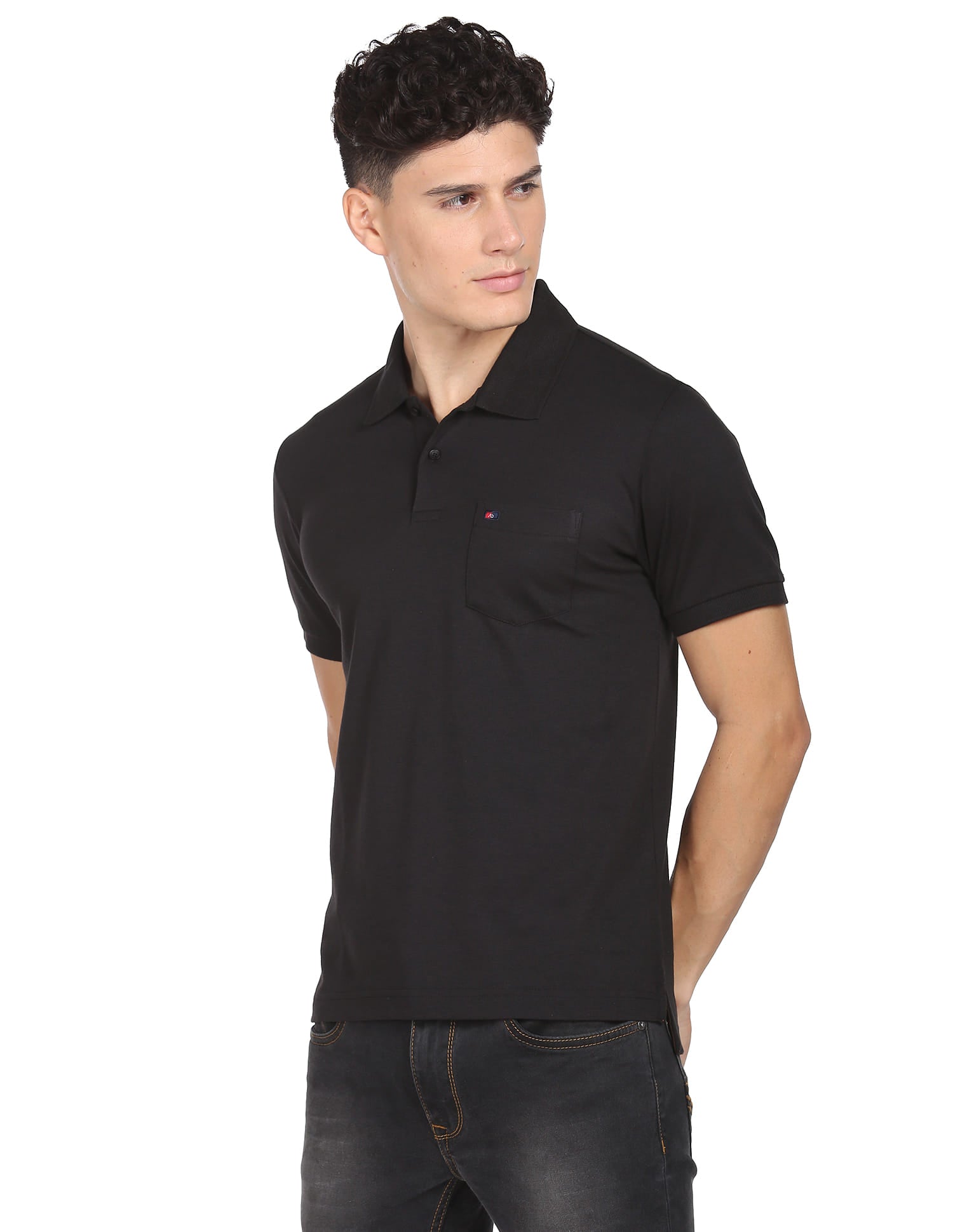 Style Flex Chest Pocket Easy Polo Shirt