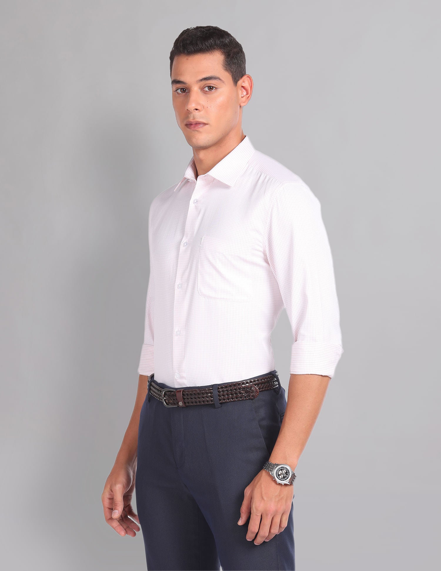Micro Check Sartorial Formal Shirt