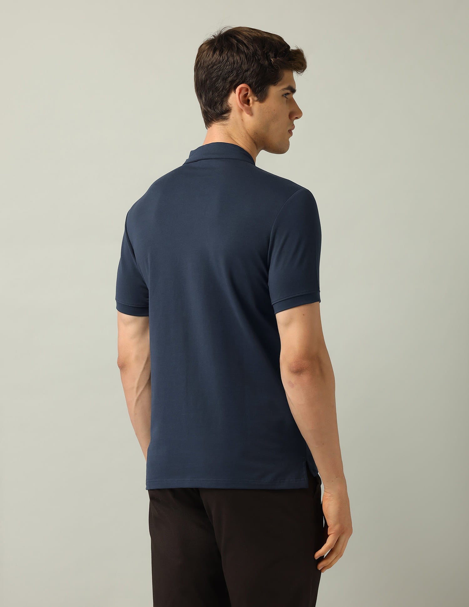 Solid Modern Slim Fit Polo Shirt