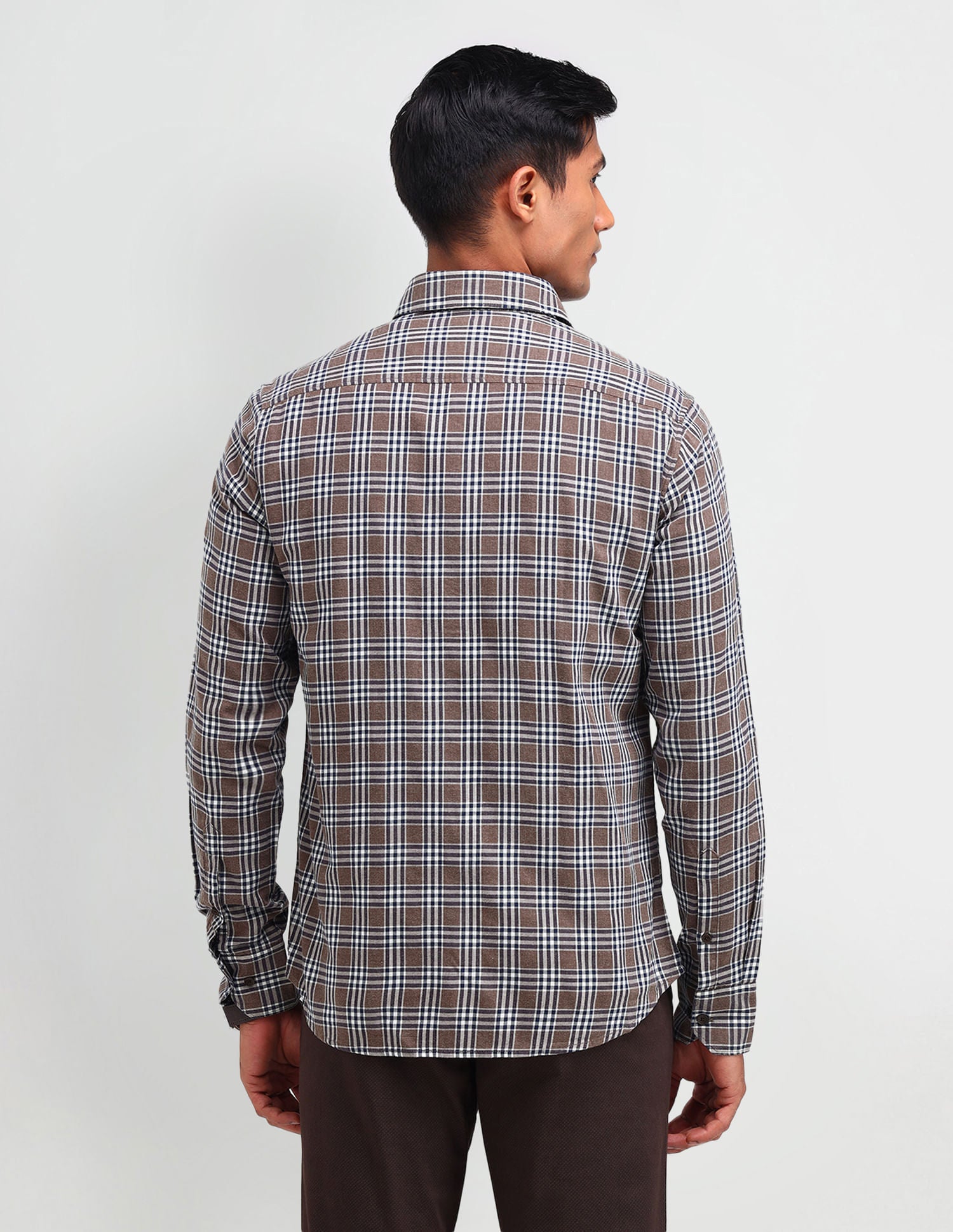 Stylish Twill Plaid Check Shirt
