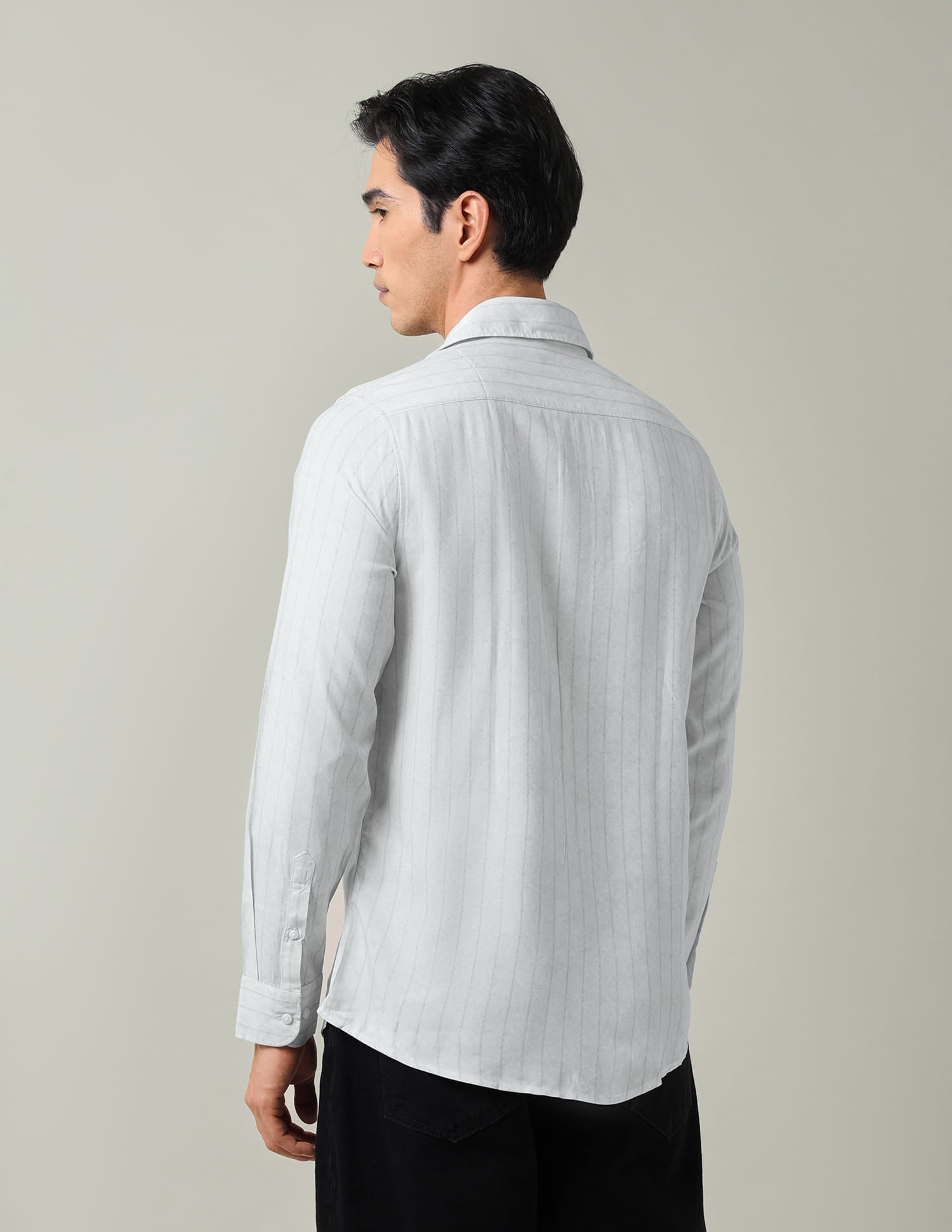 Vertical Striped Slim Fit Shirt