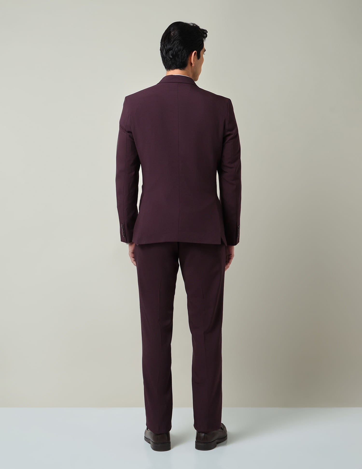 Style Elevated Solid Regular Fit Suit