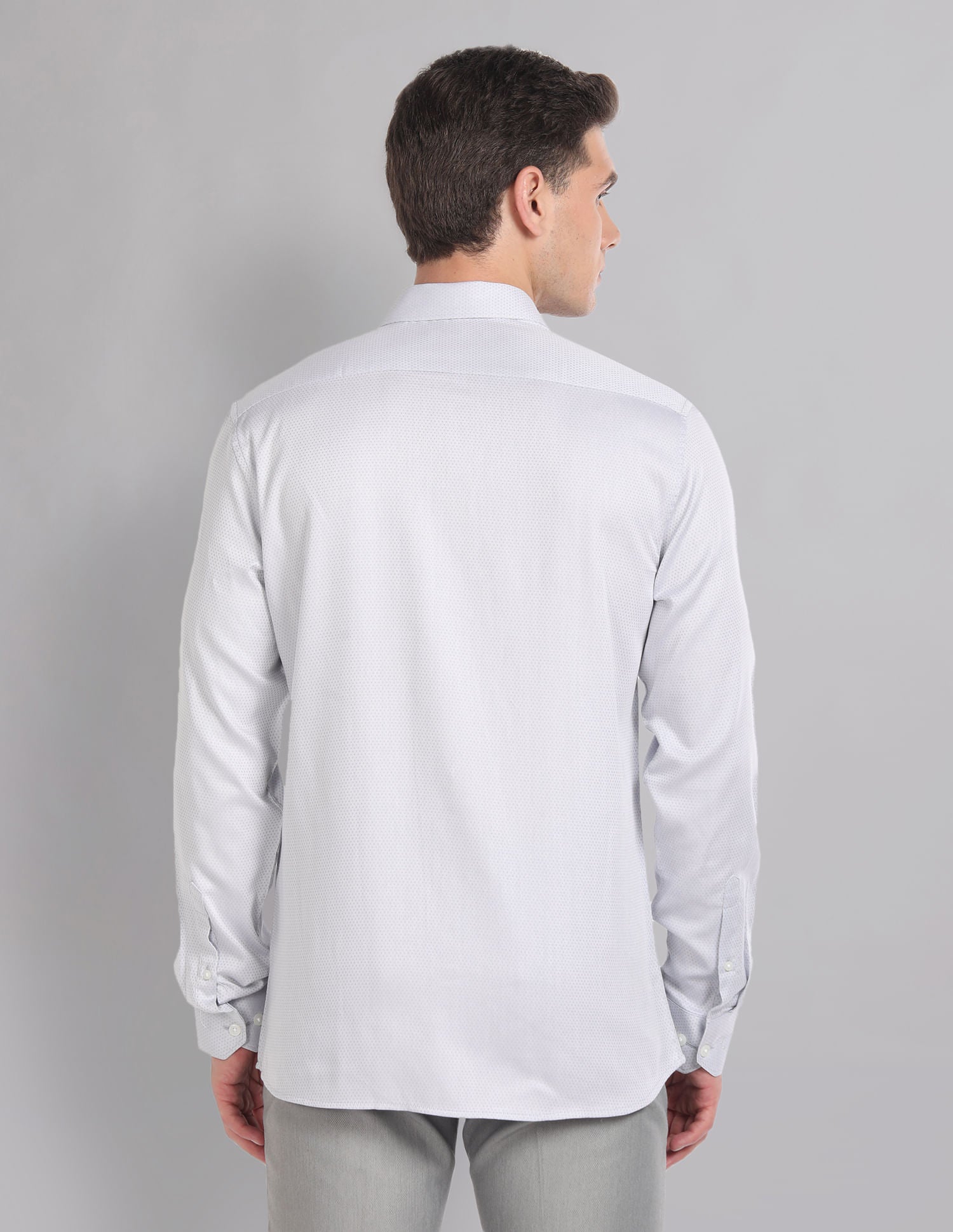 Corporate Rhythm Slim Fit Cotton Dobby Evening Shirt