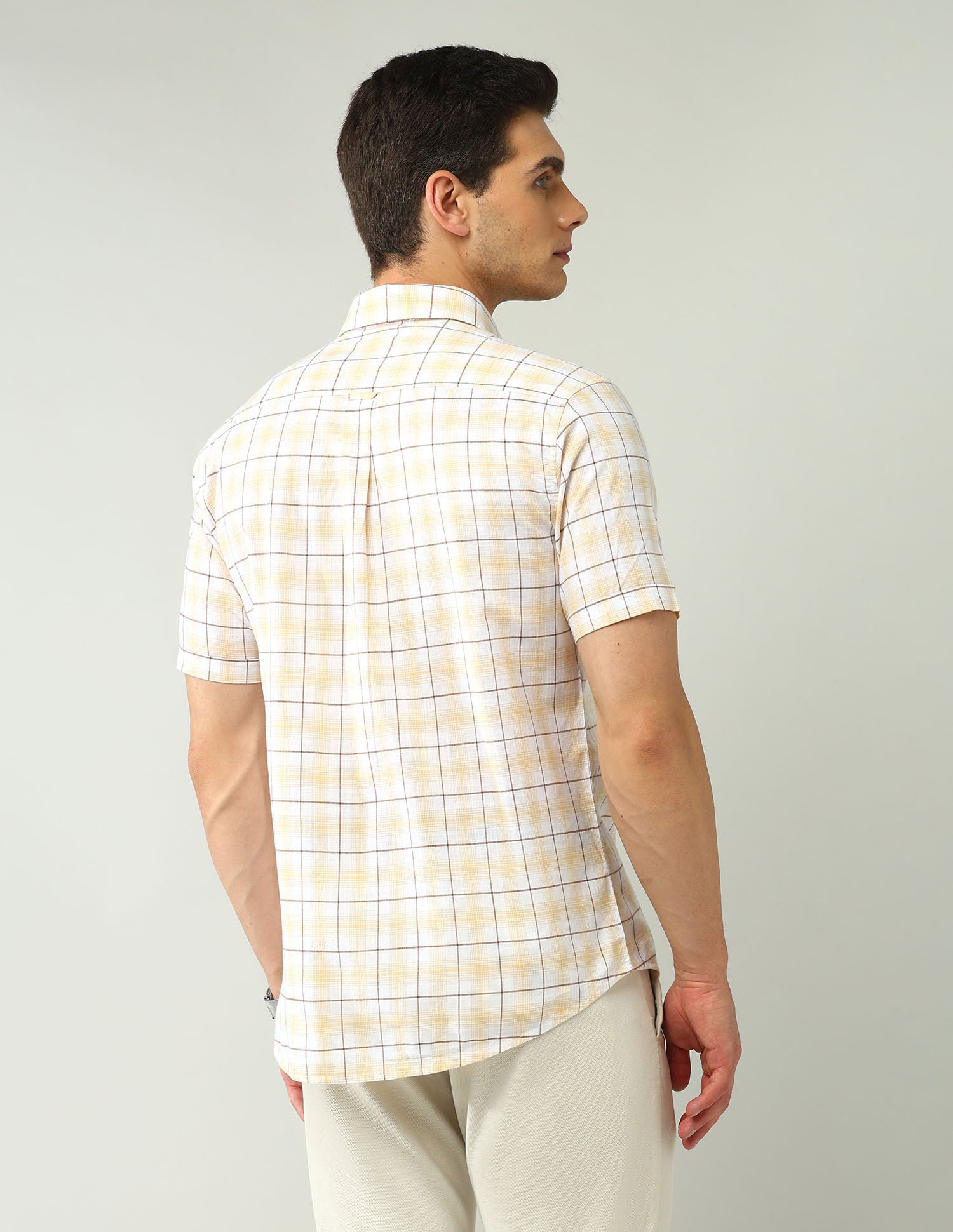 City Chronicles Modern Slim Fit Tartan Checked Shirt