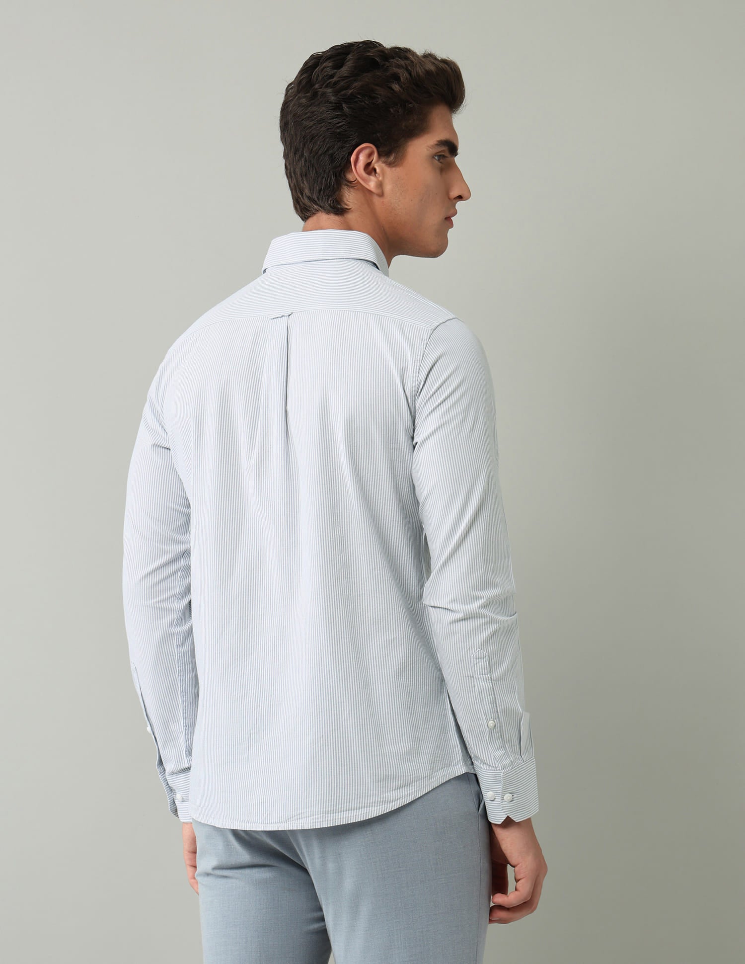 Vertical Striped Modern Slim Fit Shirt
