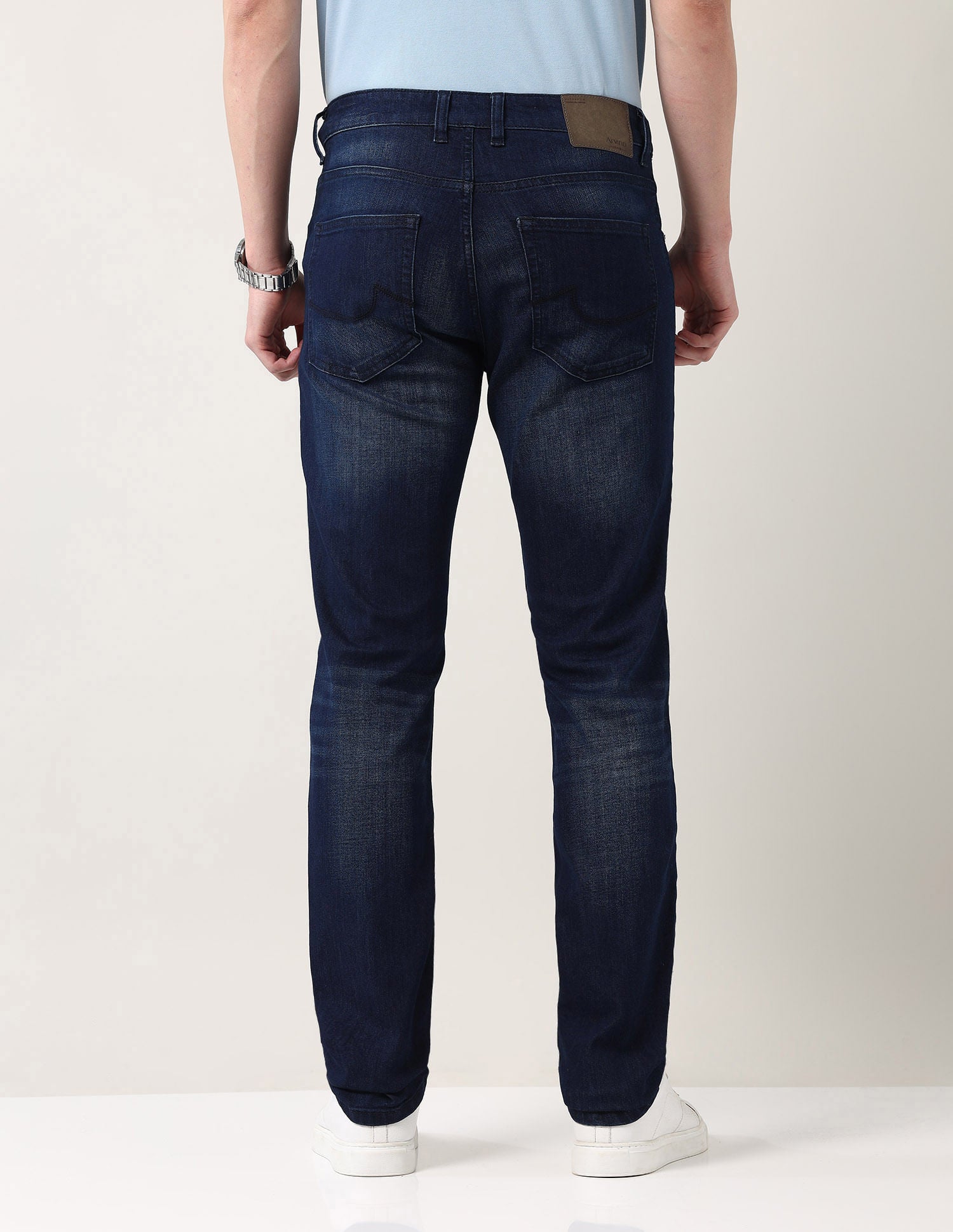 Easy-on slim Fit Mid Rise Jeans