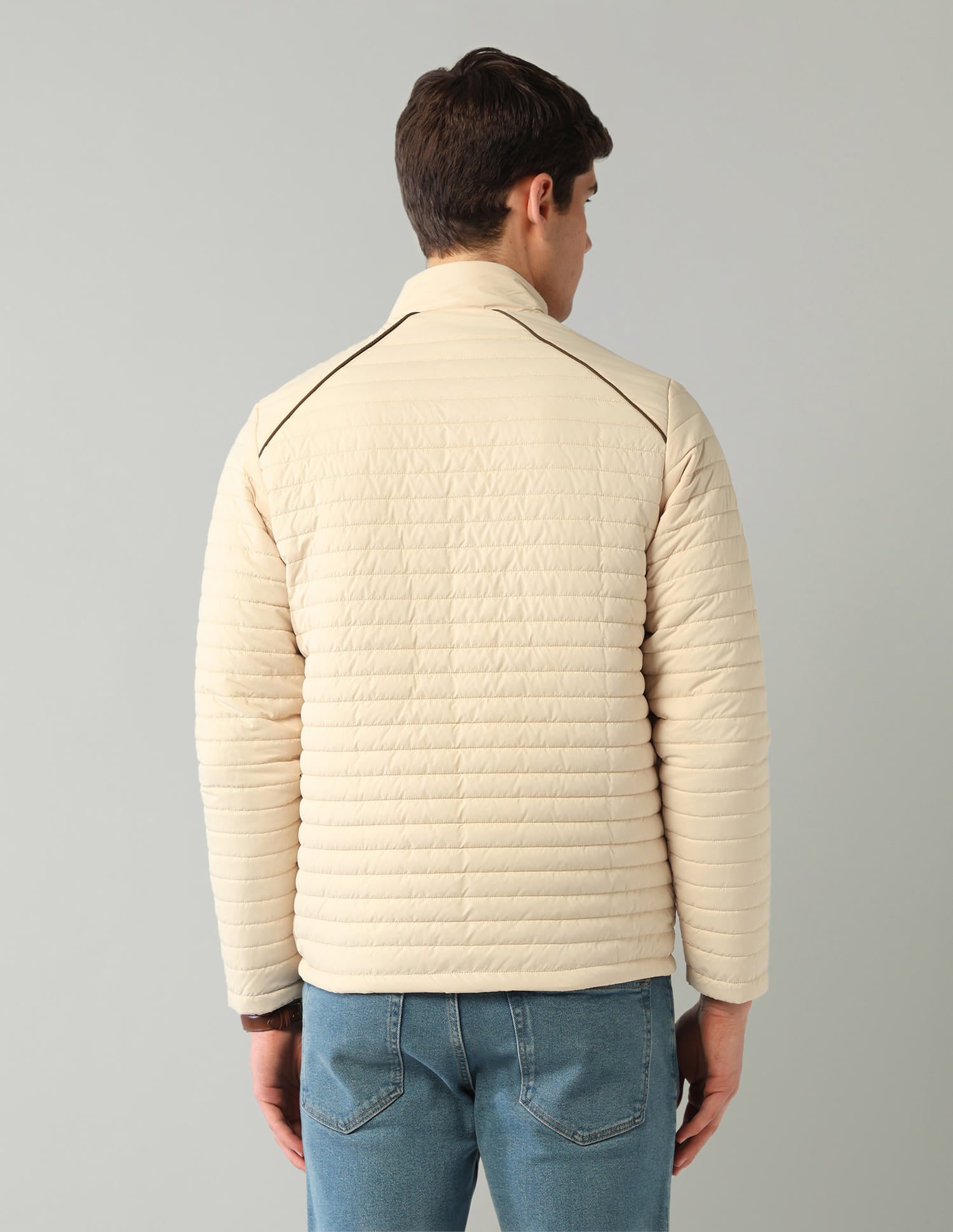 Solid Regular Fit Puffer Jacket