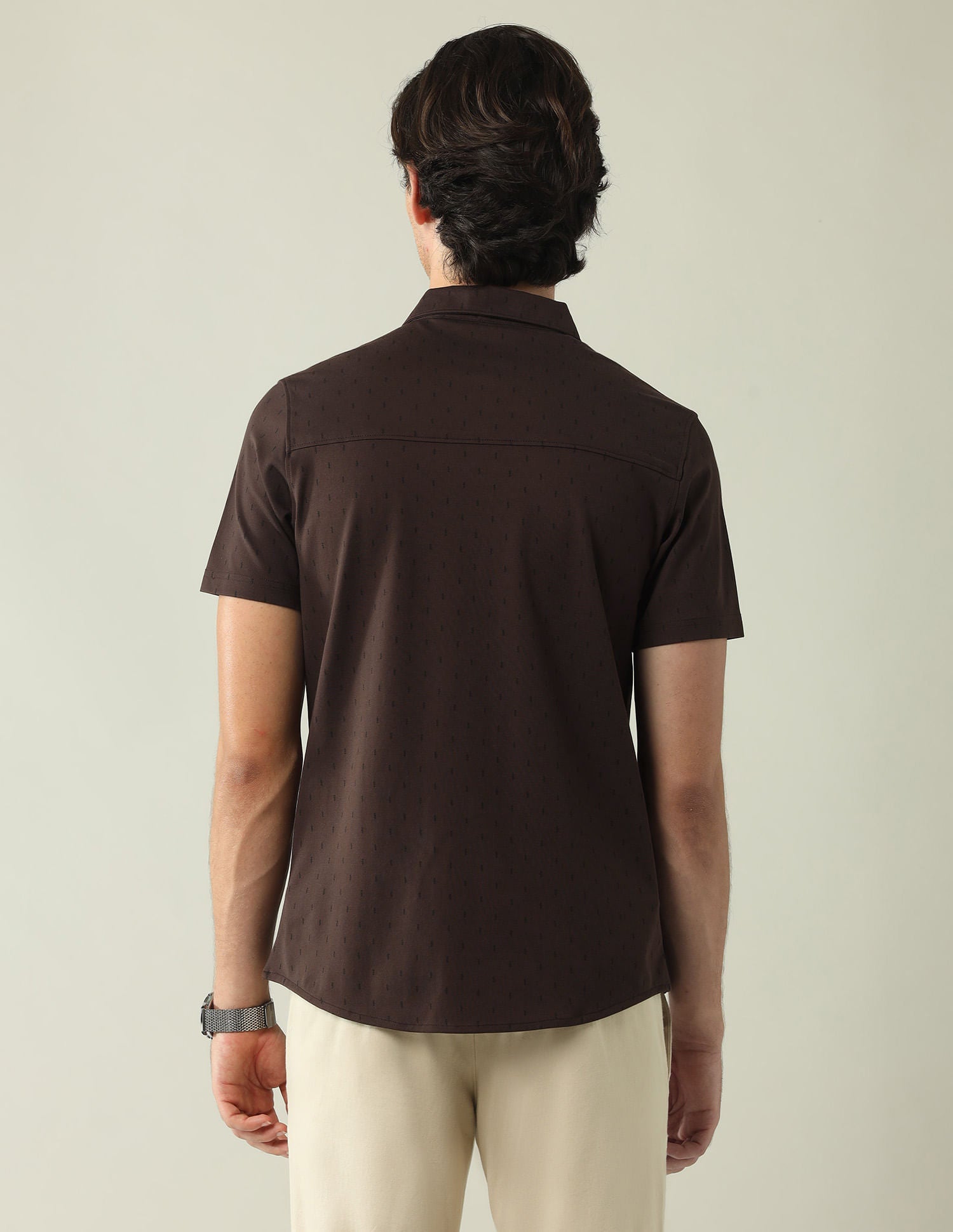 Regular Slim Fit All-Over Printed Shirt
