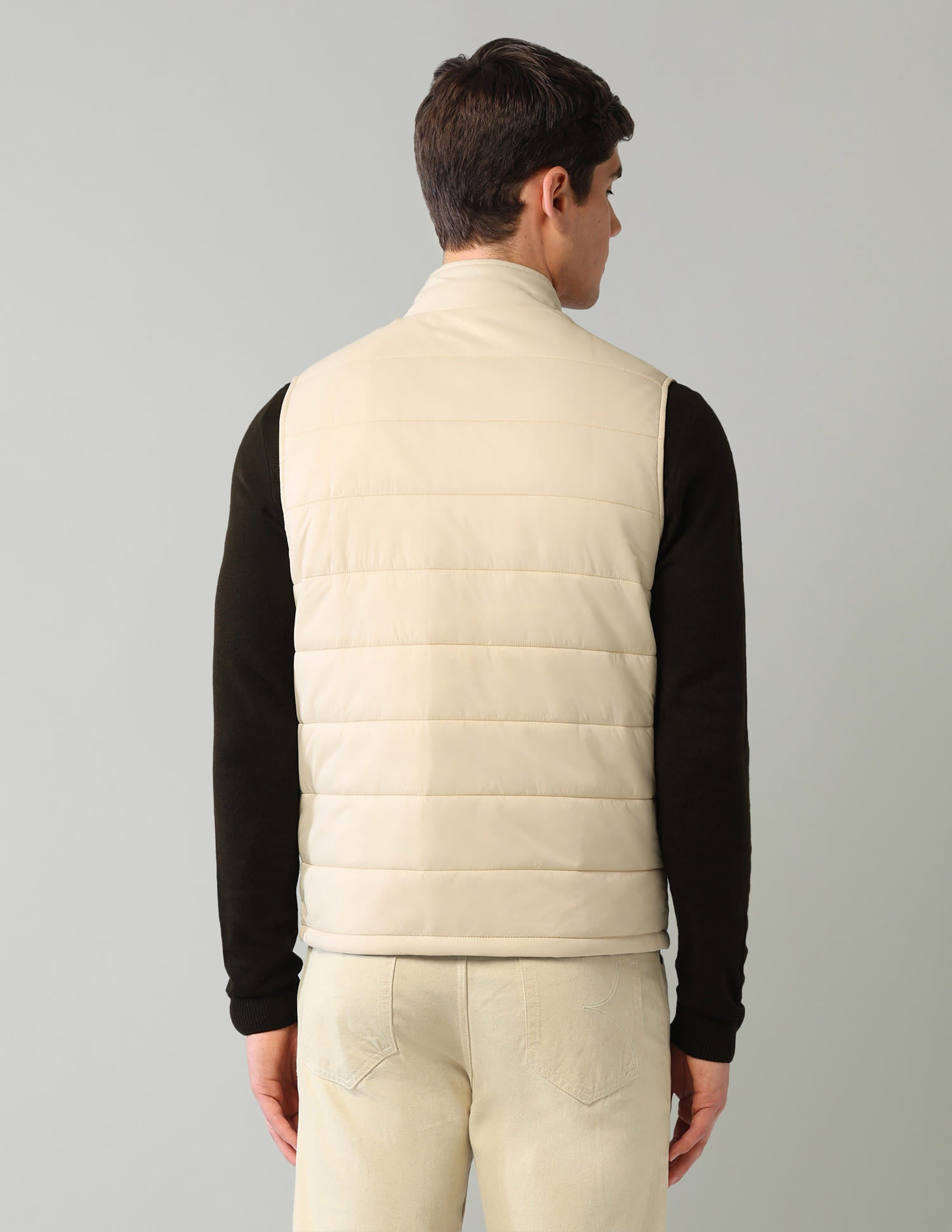 Solid Regular Fit Puffer Jacket