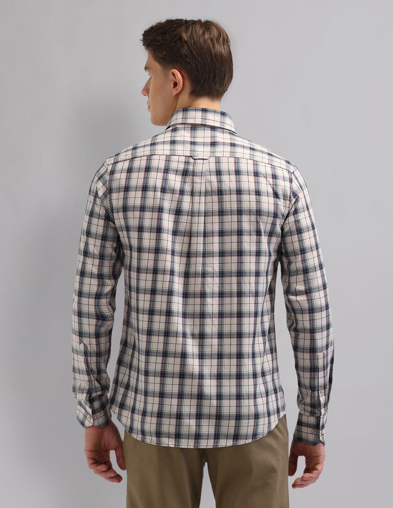 Corporate Sharp Modern Slim Fit Checked Shirt