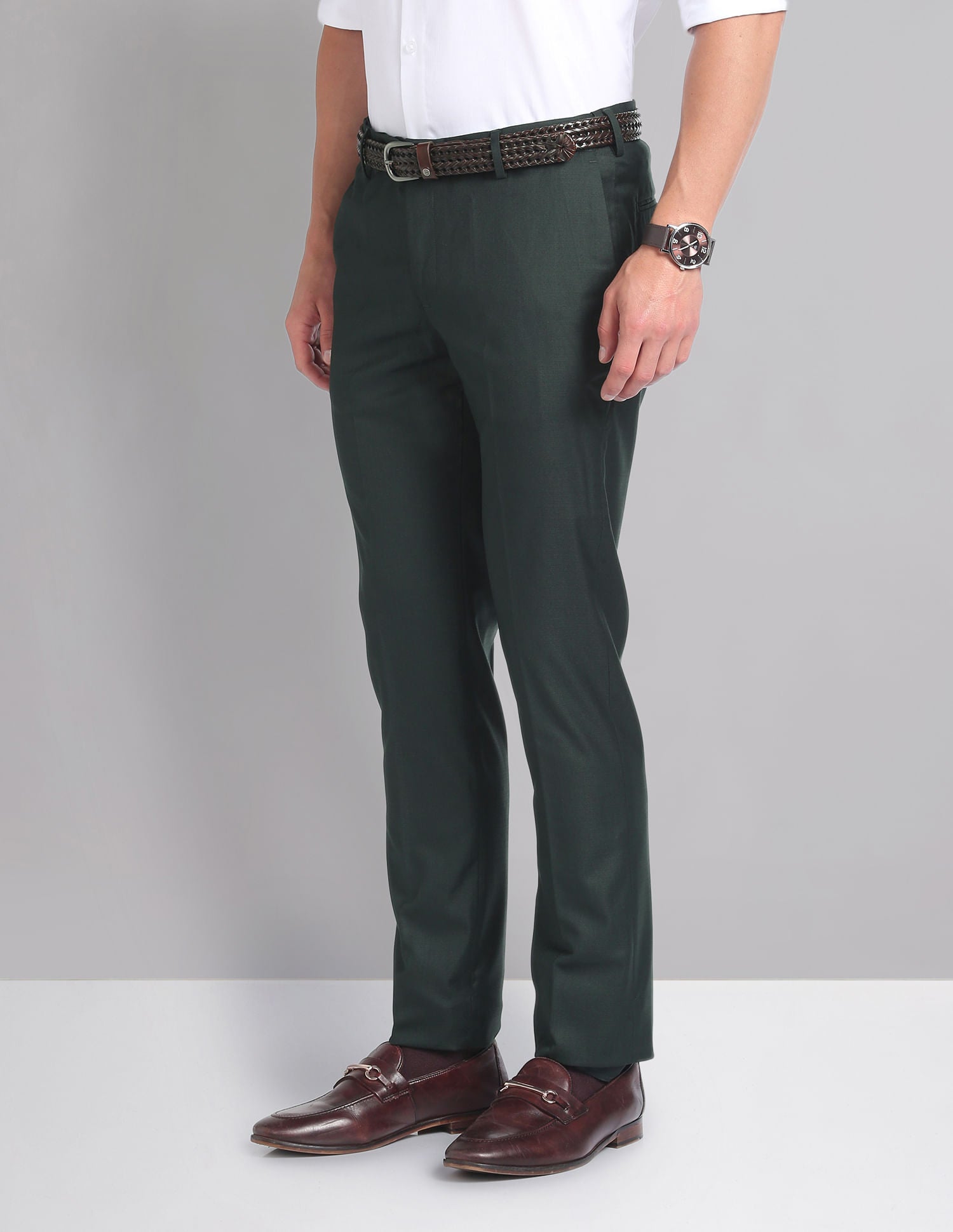 Work Essential Outline Check Smart Flex Trousers