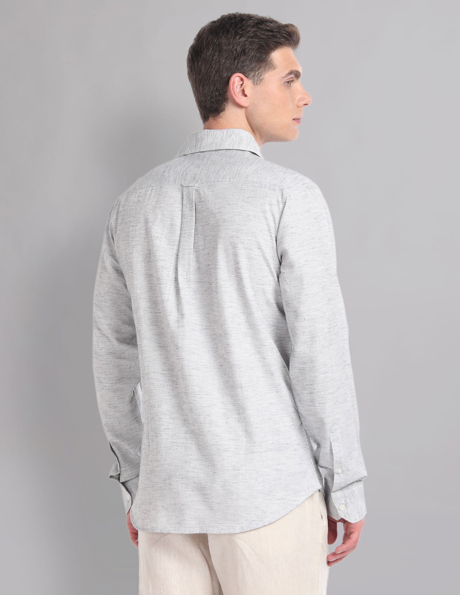 Urban Drift Modern Slim Fit Heathered Summer Shirt