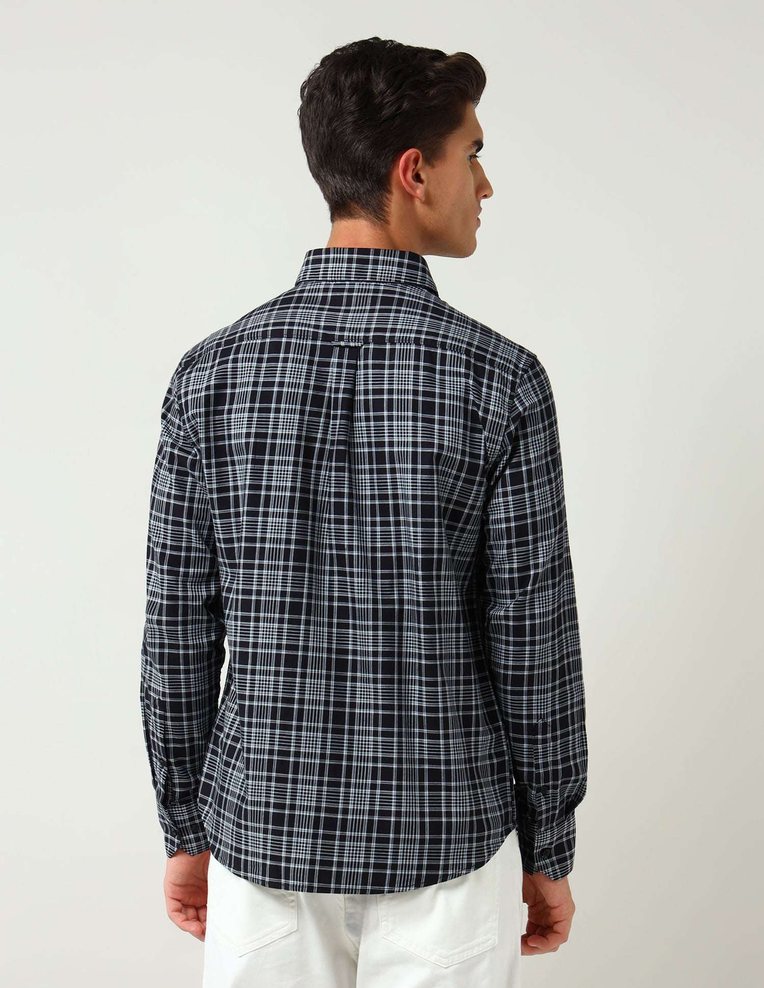 City Chronicles Modern Slim Fit Tartan Checked Shirt