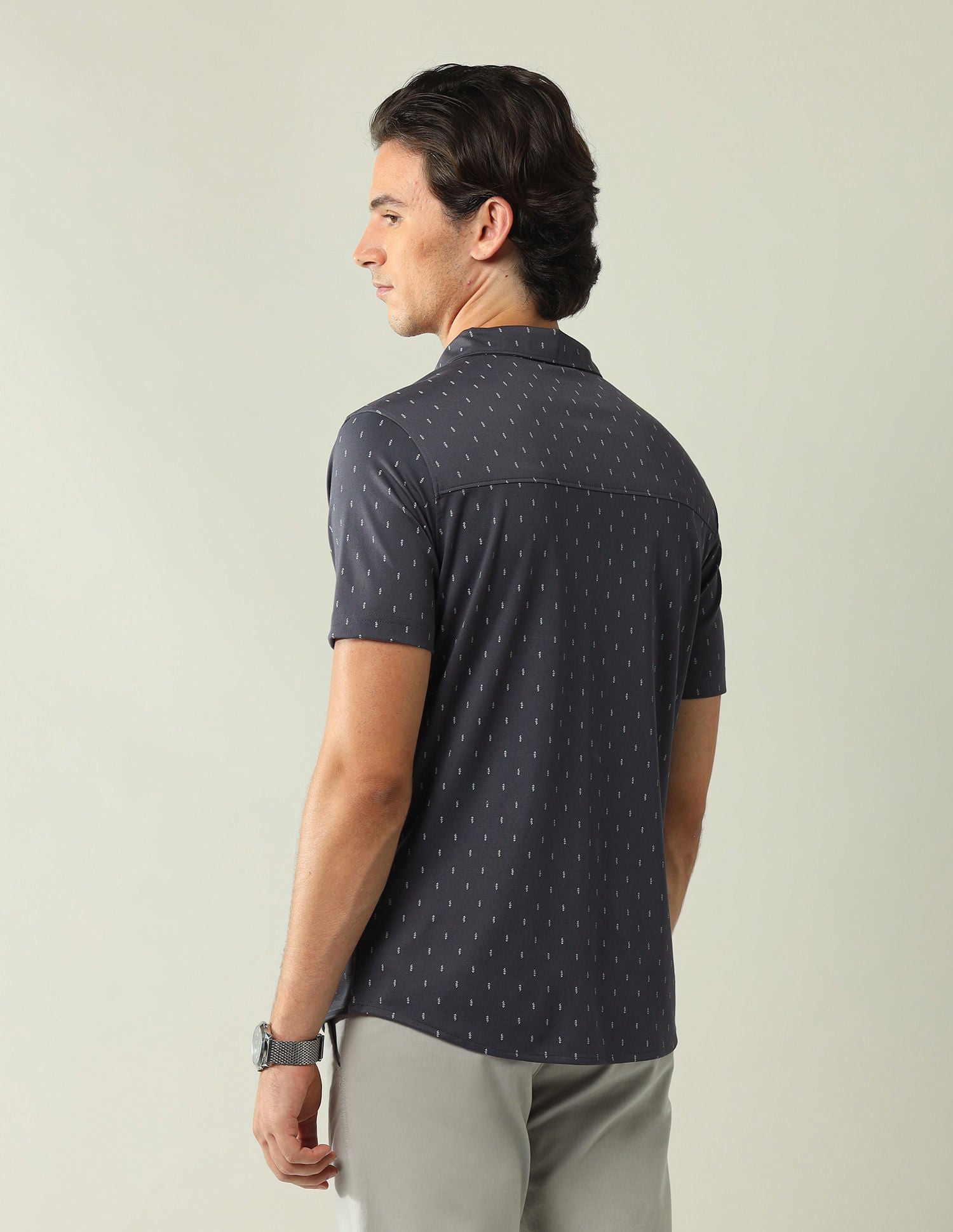 Regular Slim Fit All-Over Printed Shirt