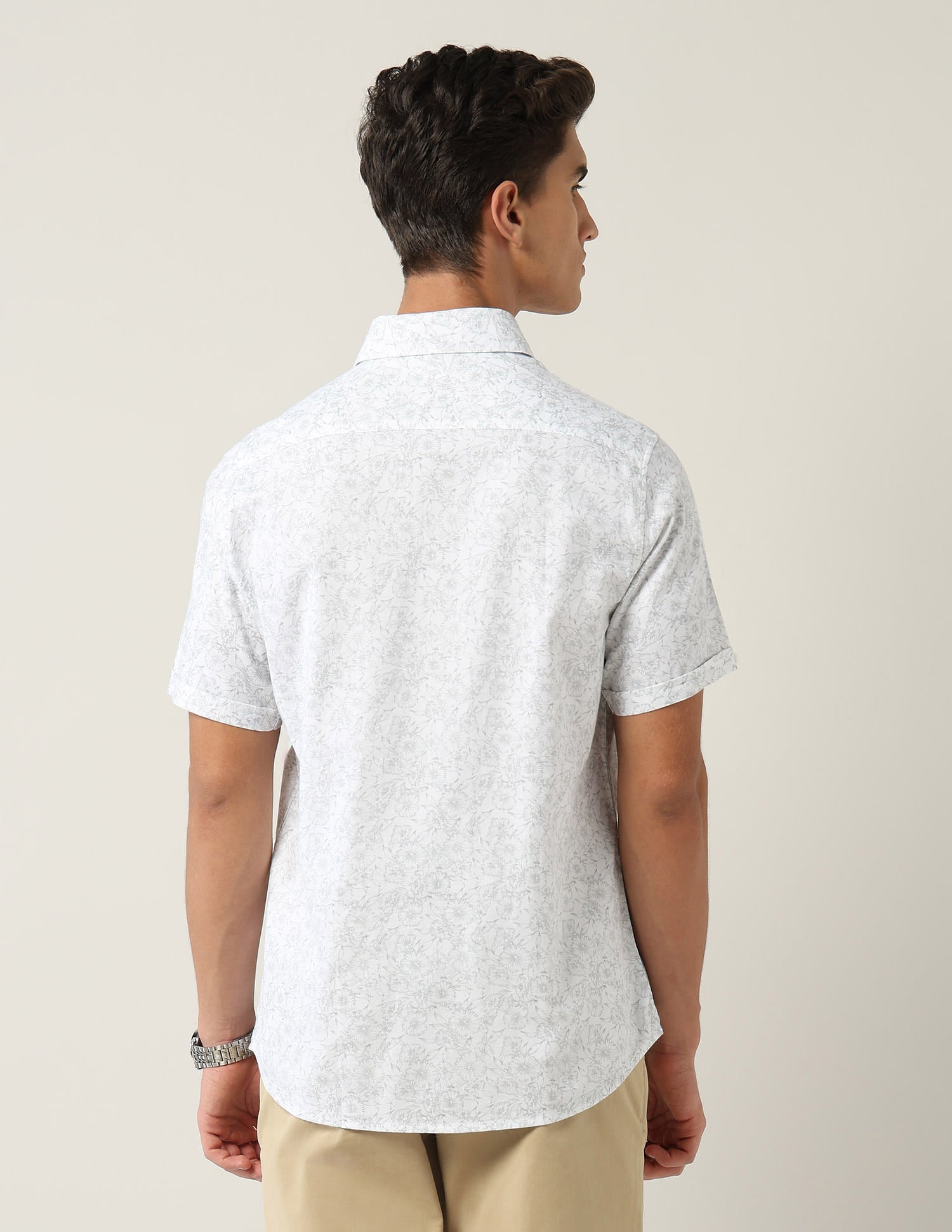 Modern Slim Fit Floral Printed Shirt