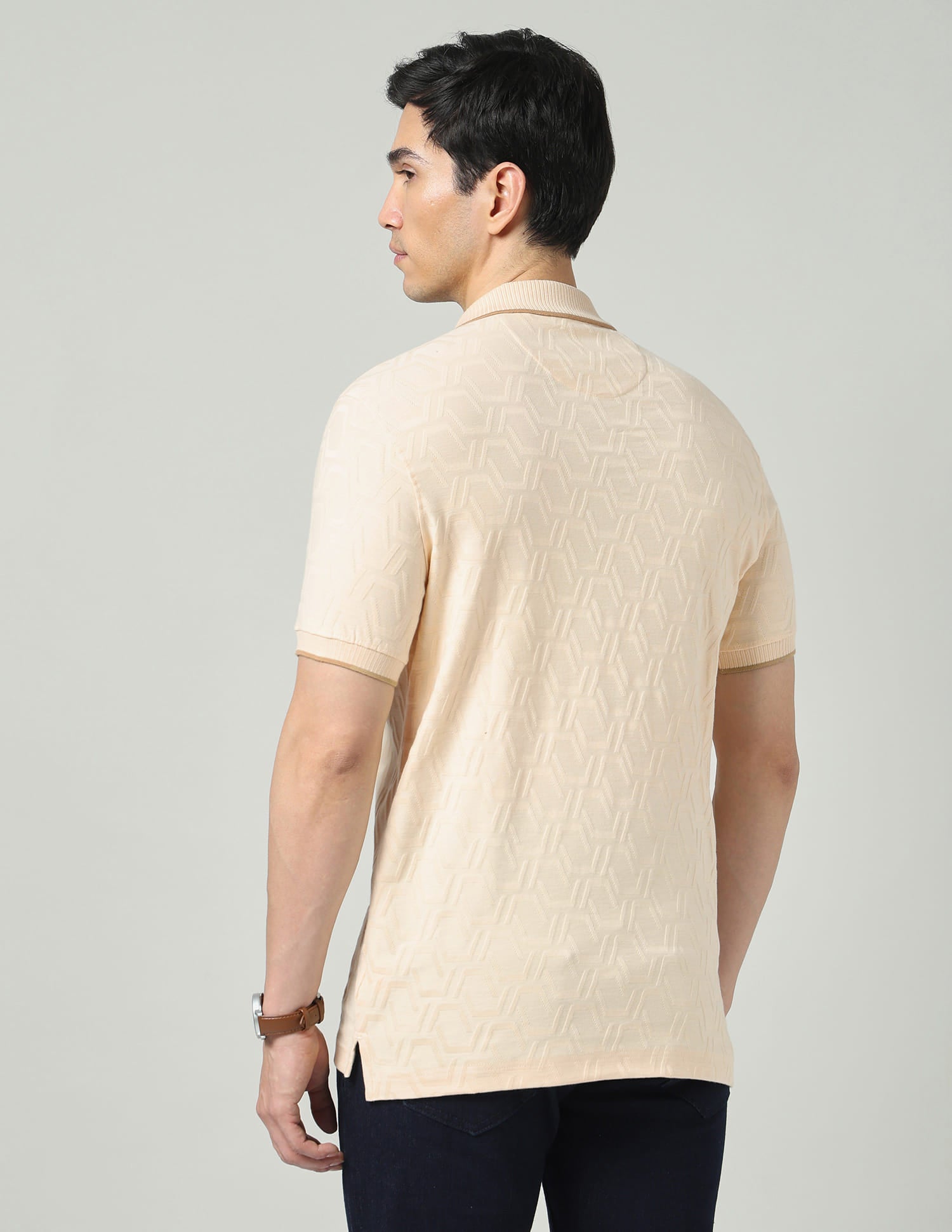 City Drift Textured Slim Fit Polo Shirt
