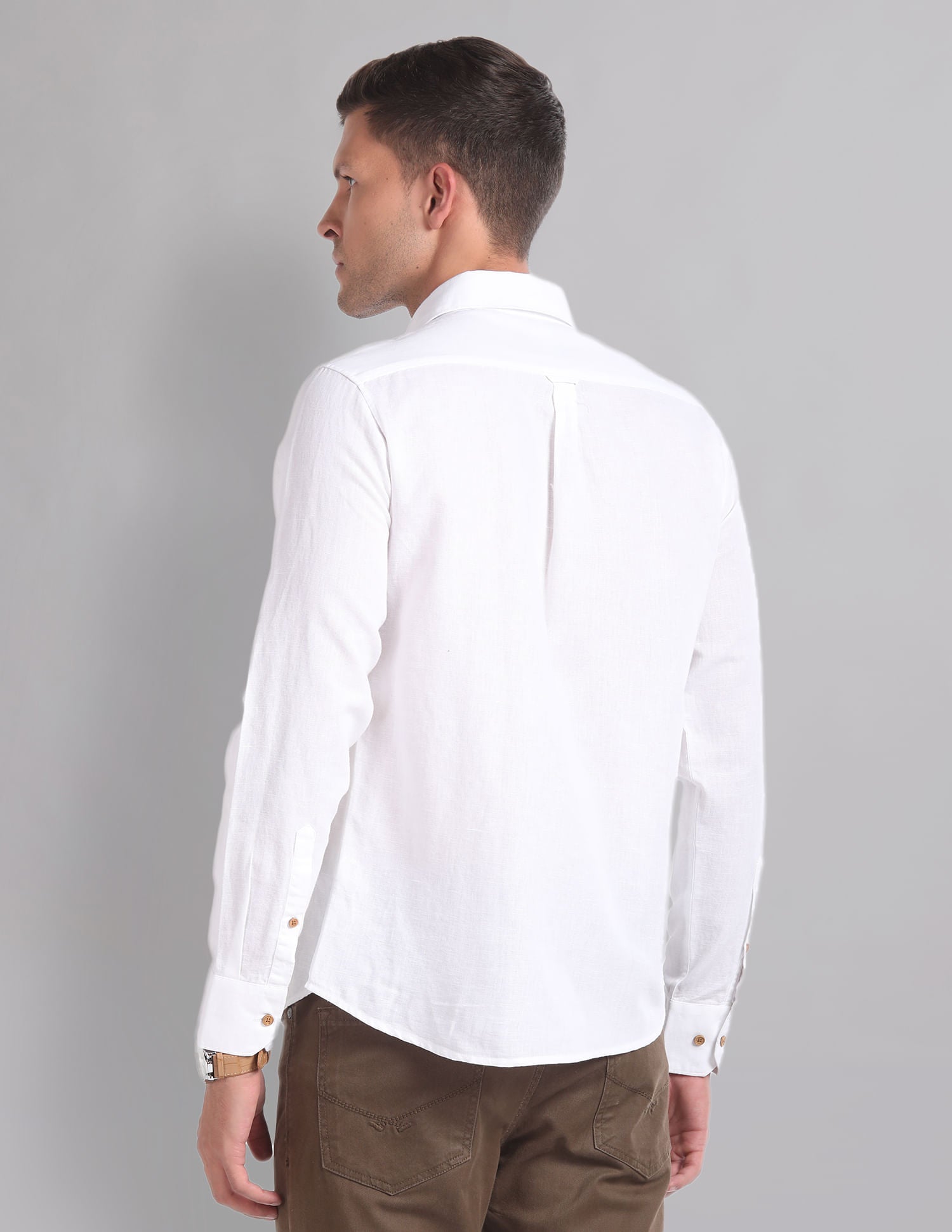 Timeless Essential Cotton Linen Slim Summer Shirt