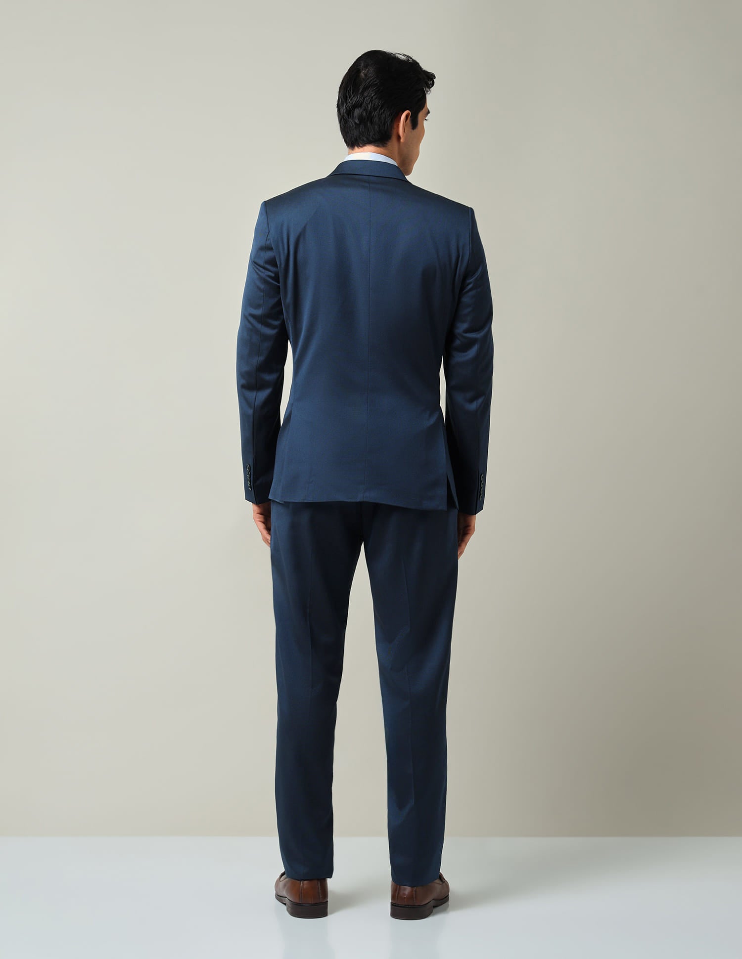 Boardroom Essential Solid Regular Fit Dobby Weave Suit