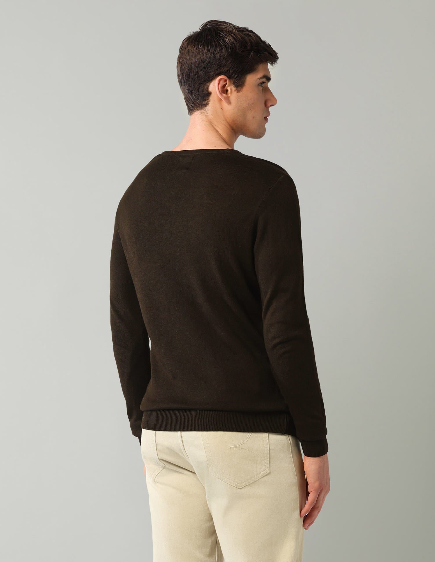 Solid Mens Sweater