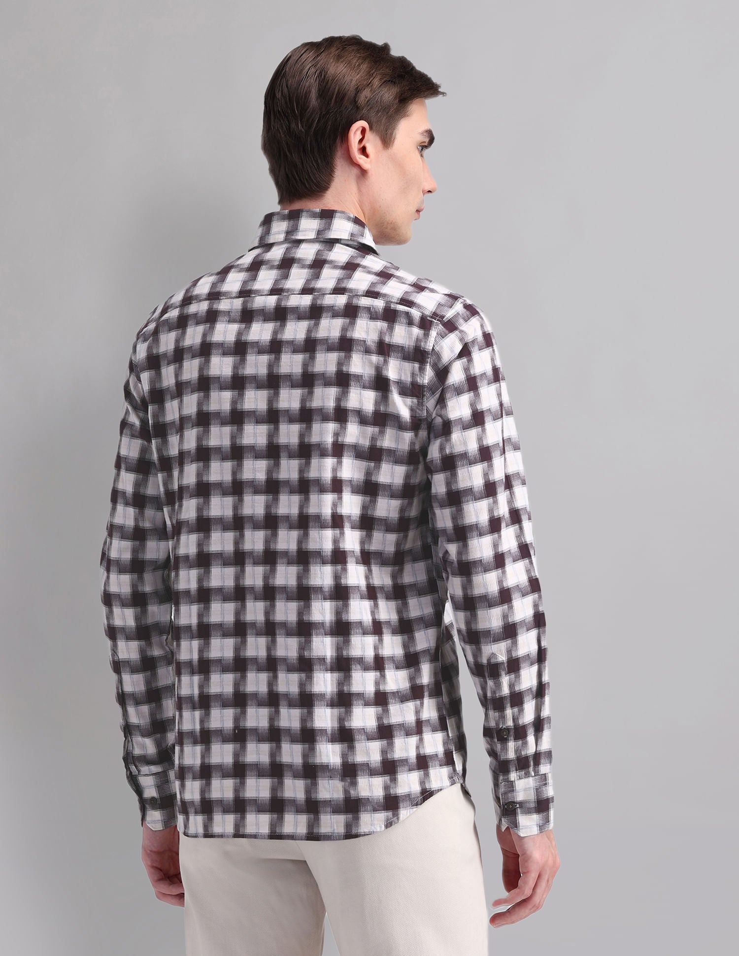Corporate Sharp Modern Slim Fit Checked Shirt