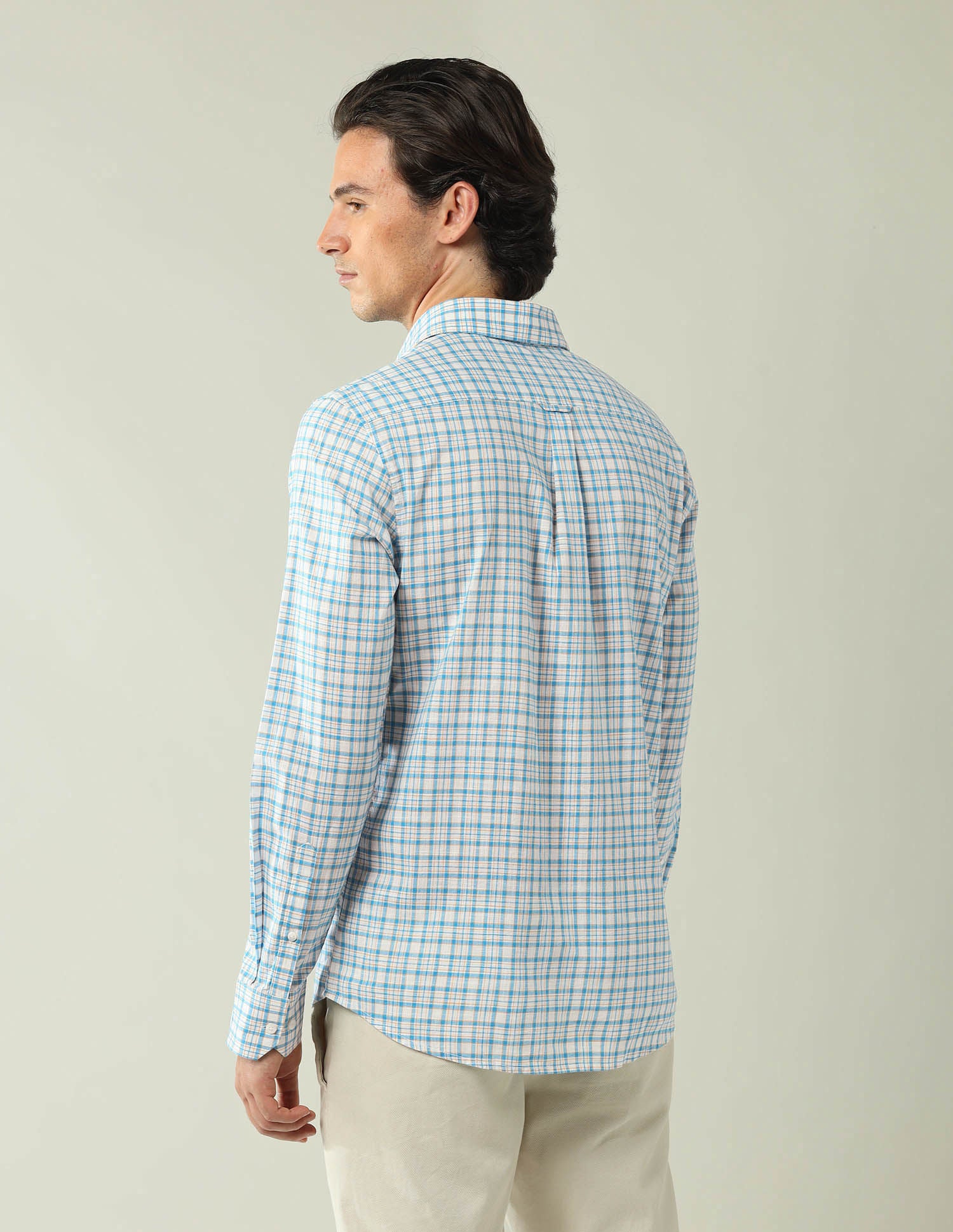 City Chronicles Modern Slim Fit Tartan Checked Shirt