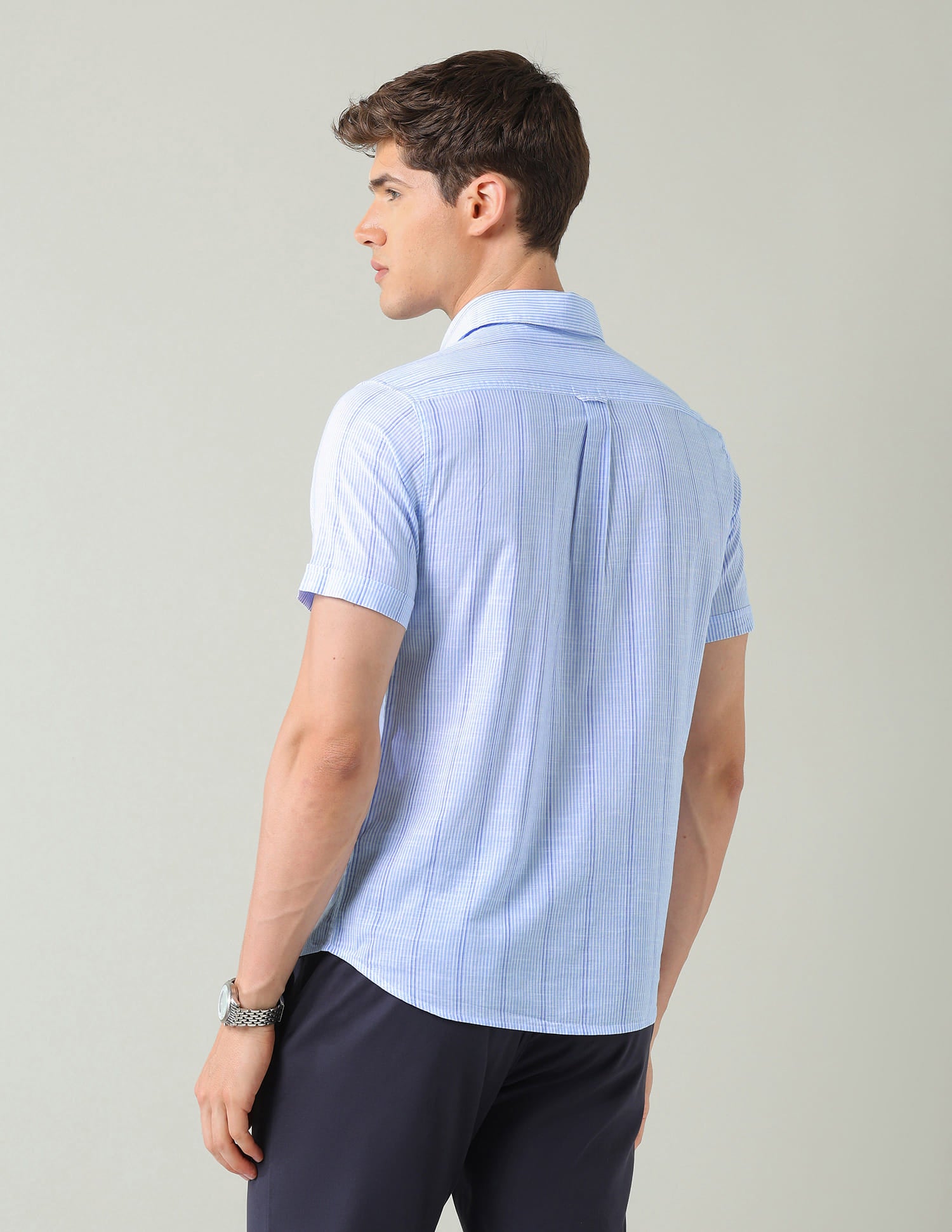 Vertical Striped Regular Fit Shirt 7
