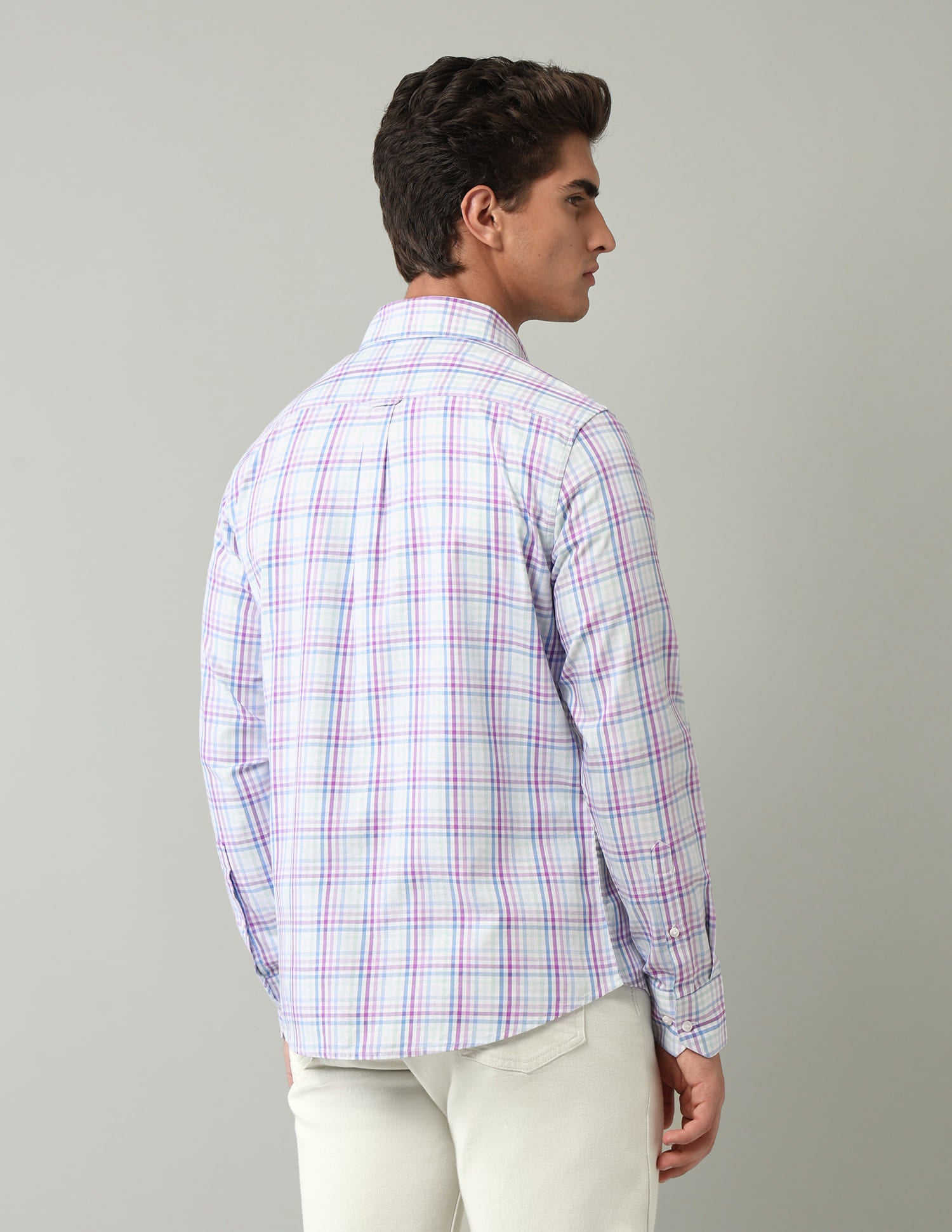 Muticolor Tartan Checked Modern Slim Fit Shirt