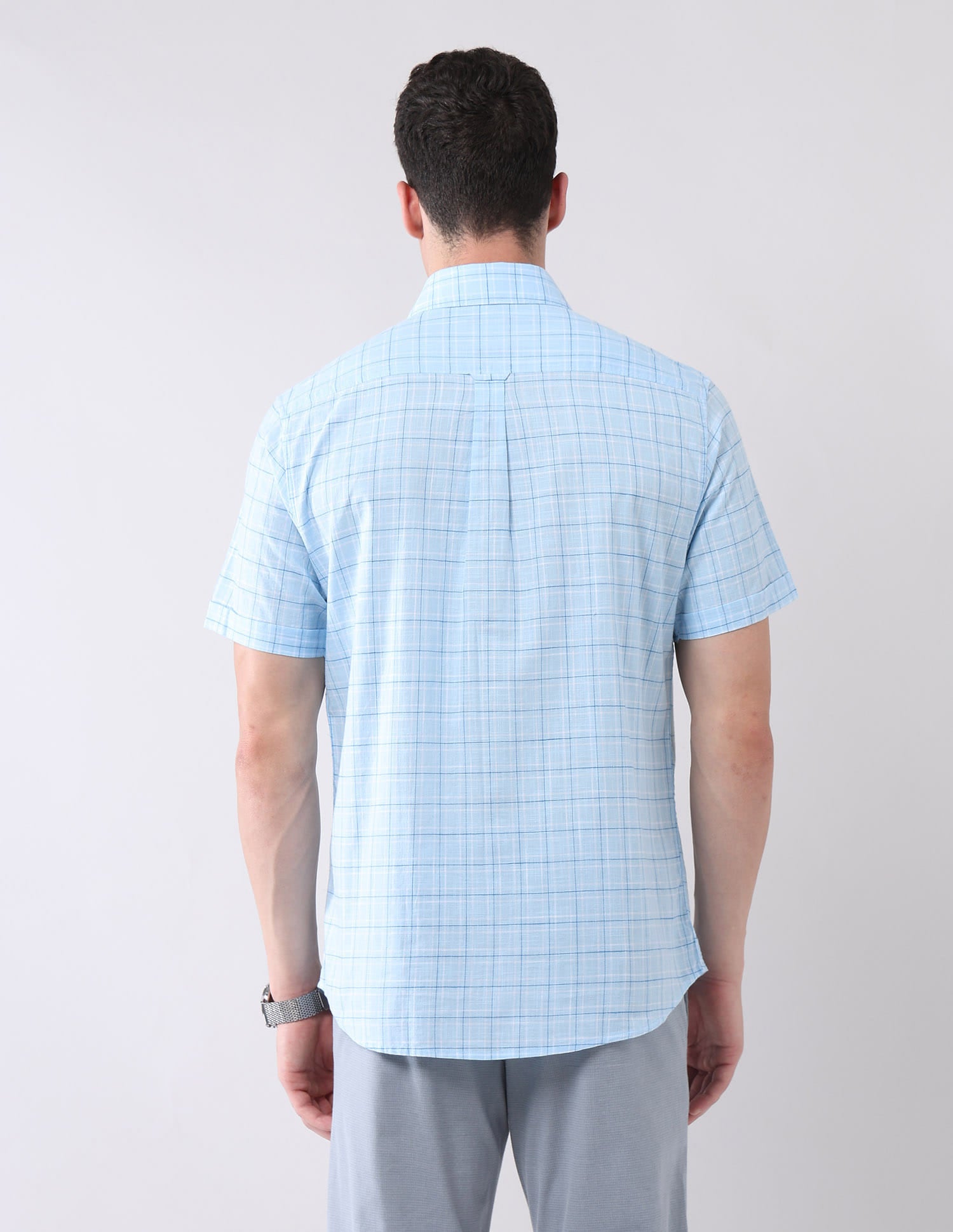 City Chronicles Modern Slim Fit Tartan Checked Shirt