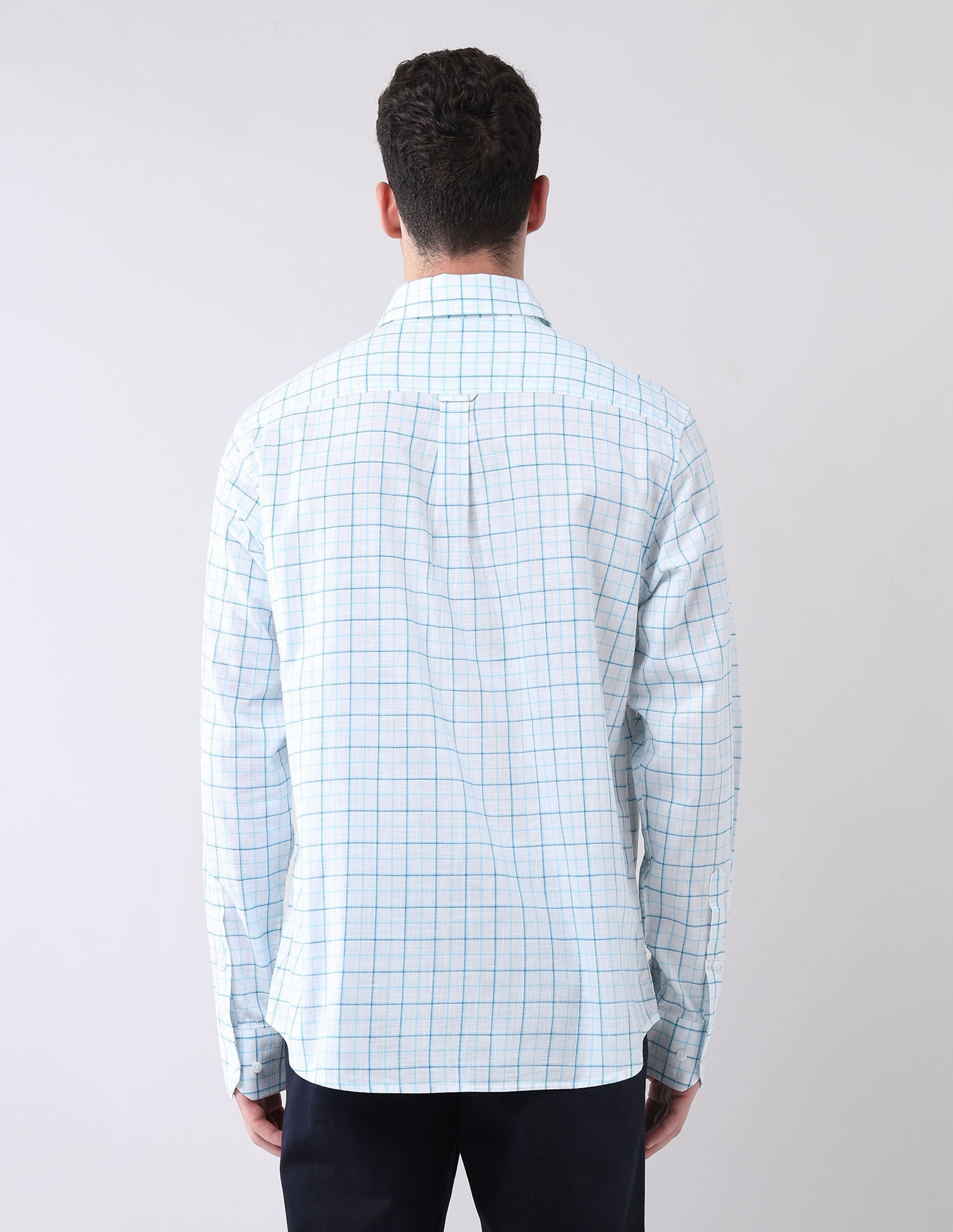 City Chronicles Modern Slim Fit Tartan Checked Shirt