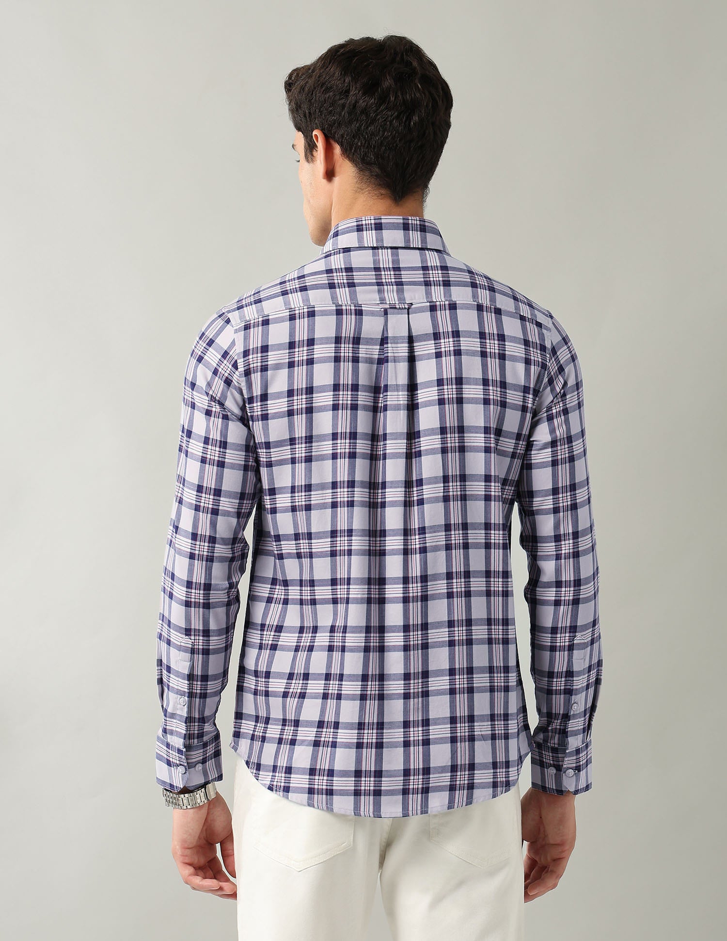 Corporate Sharp Modern Slim Fit Checked Shirt