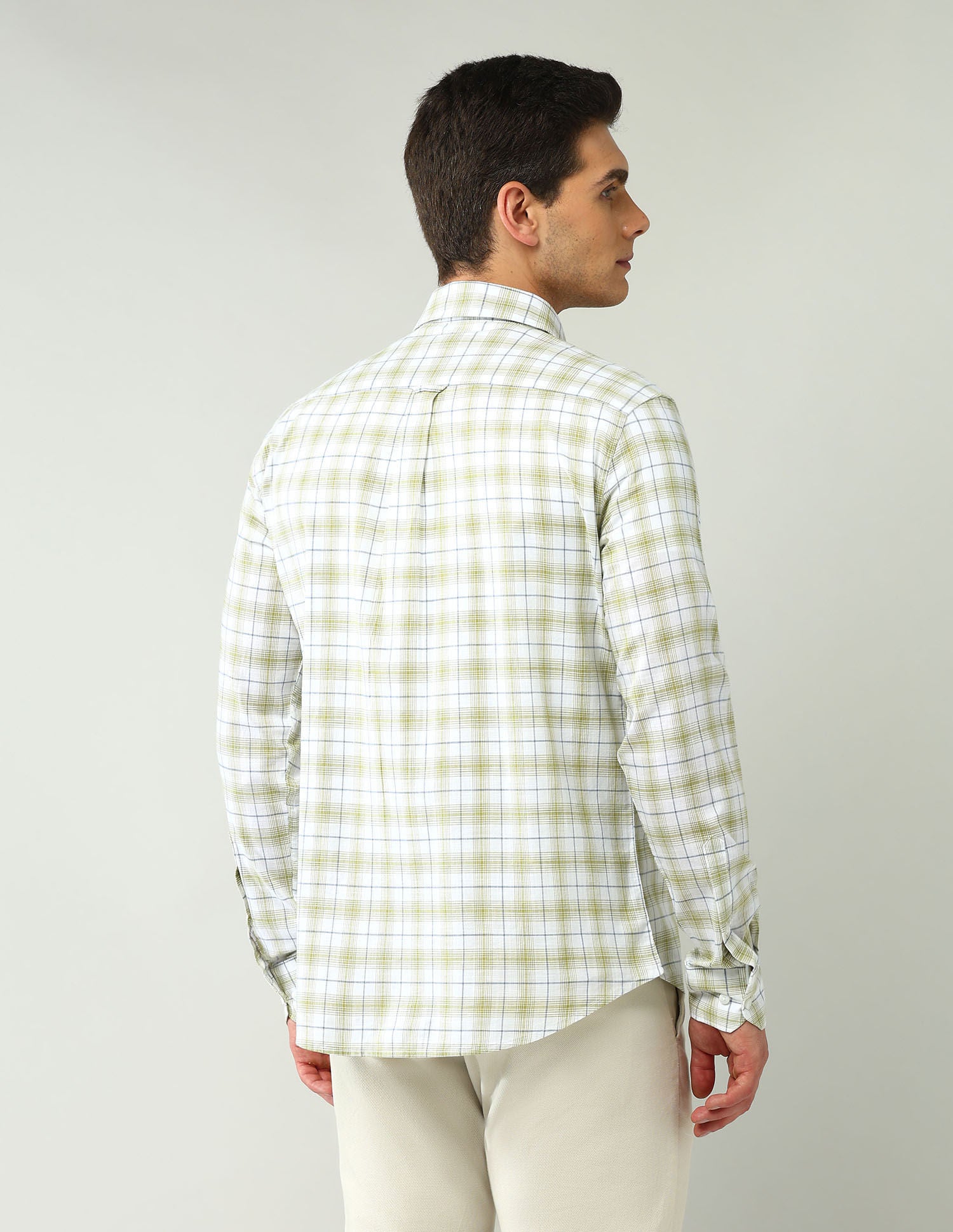 City Chronicles Modern Slim Fit Tartan Checked Shirt