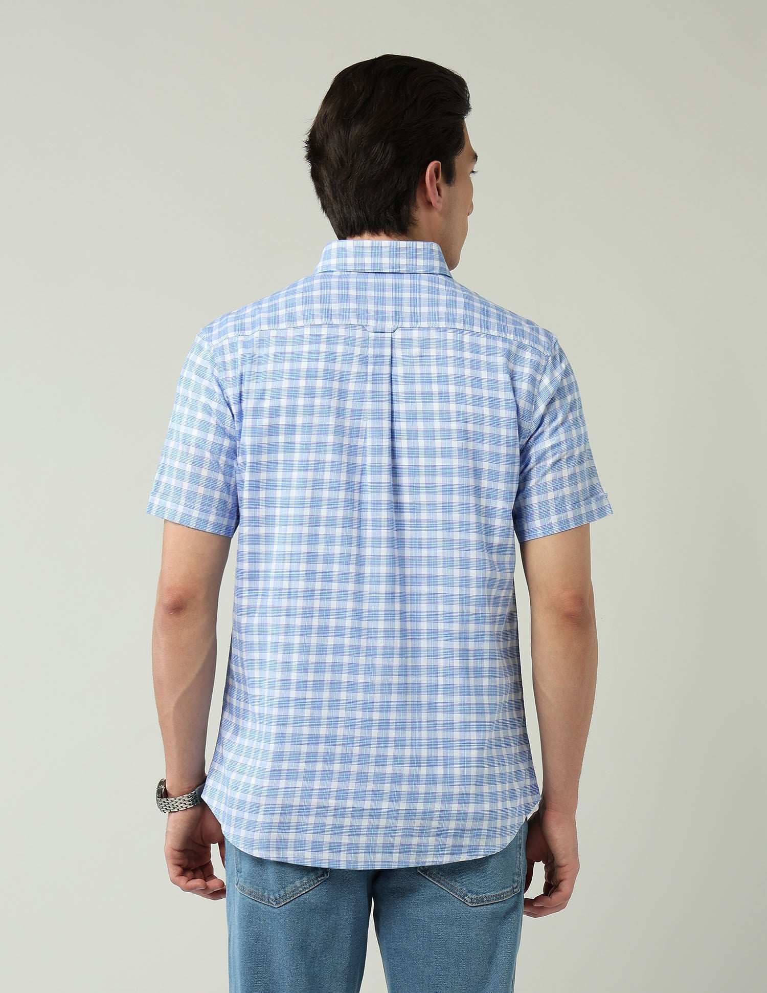 City Chronicles Modern Slim Fit Tartan Checked Shirt