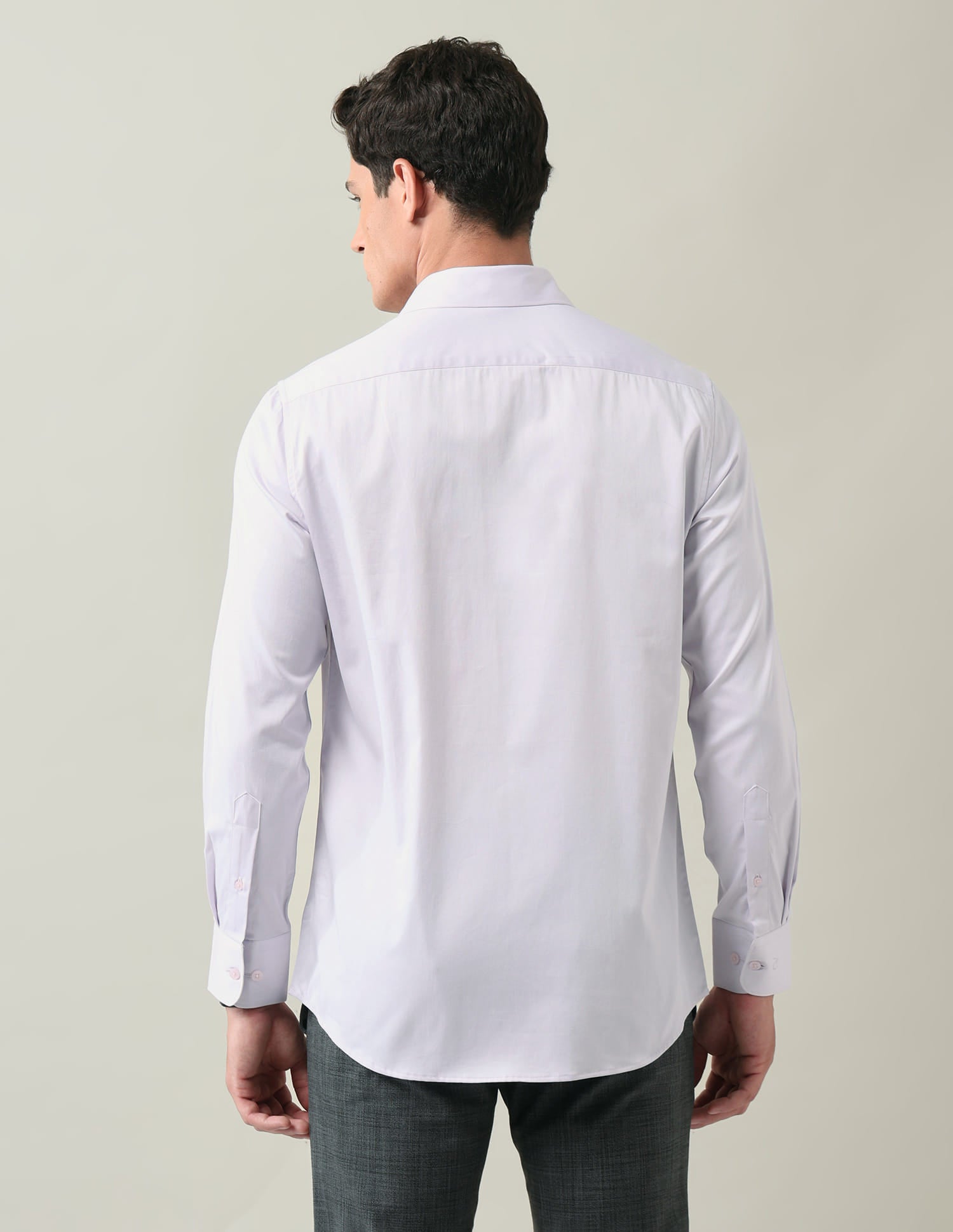Solid Regular Fit Satin Shirt