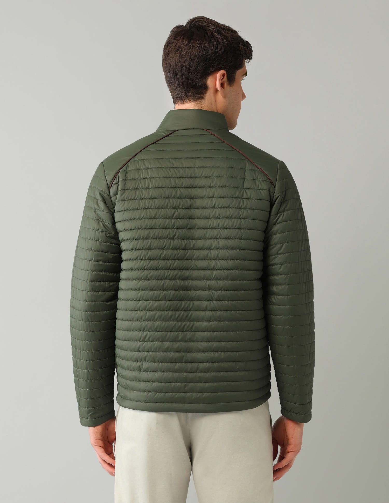 Solid Regular Fit Puffer Jacket