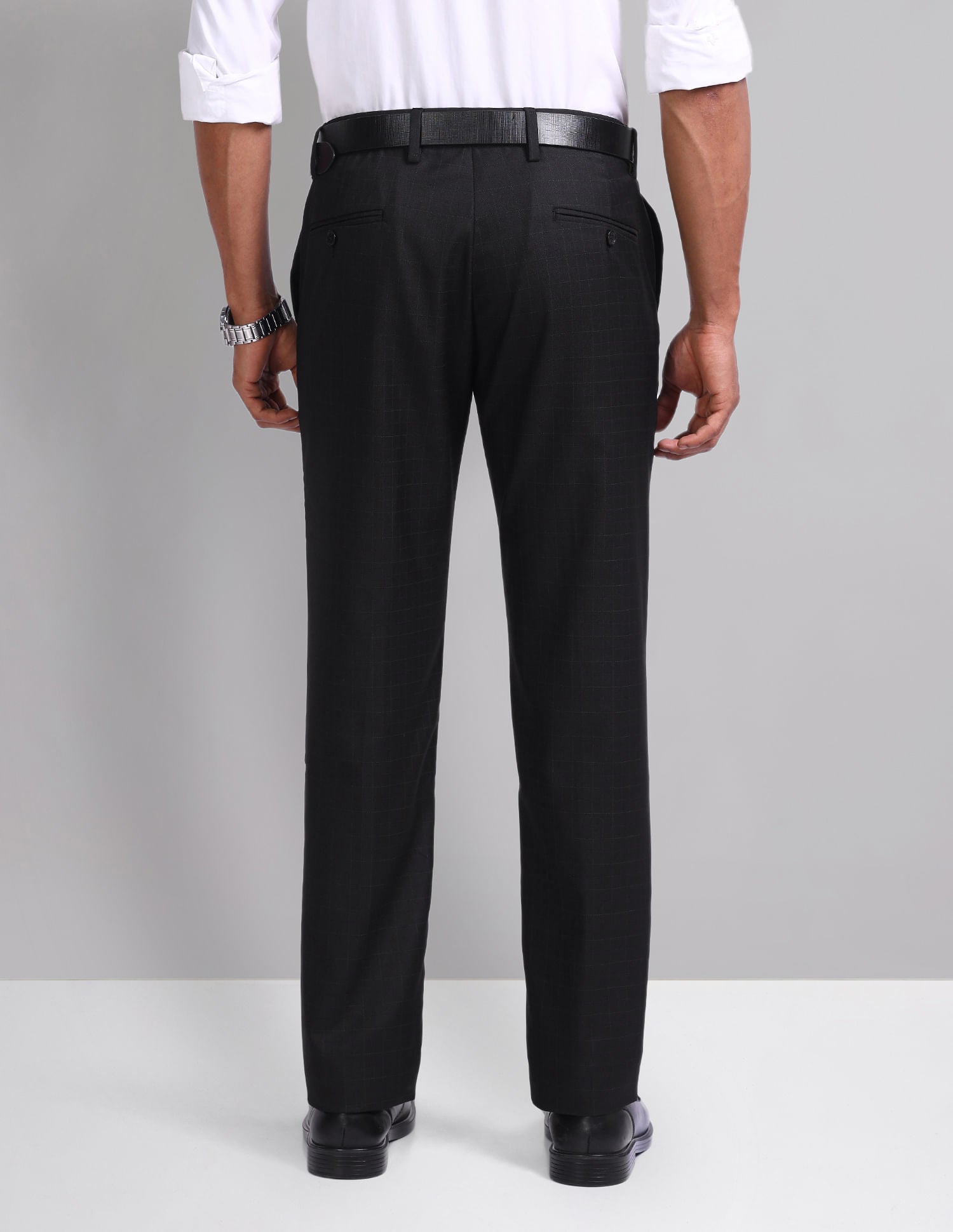 Office Pulse Smart Flex Checked Trousers