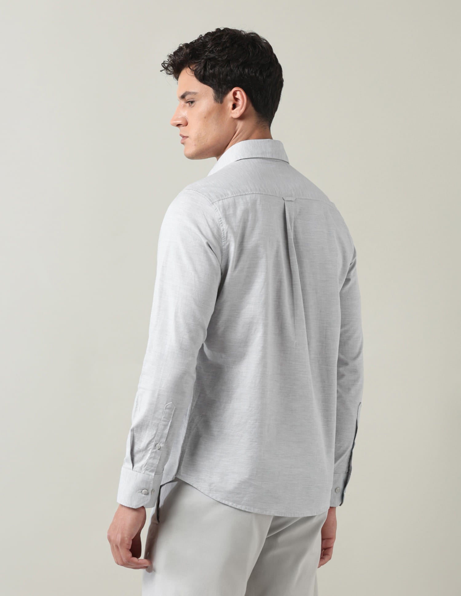 Solid Slim Fit Twill Shirt