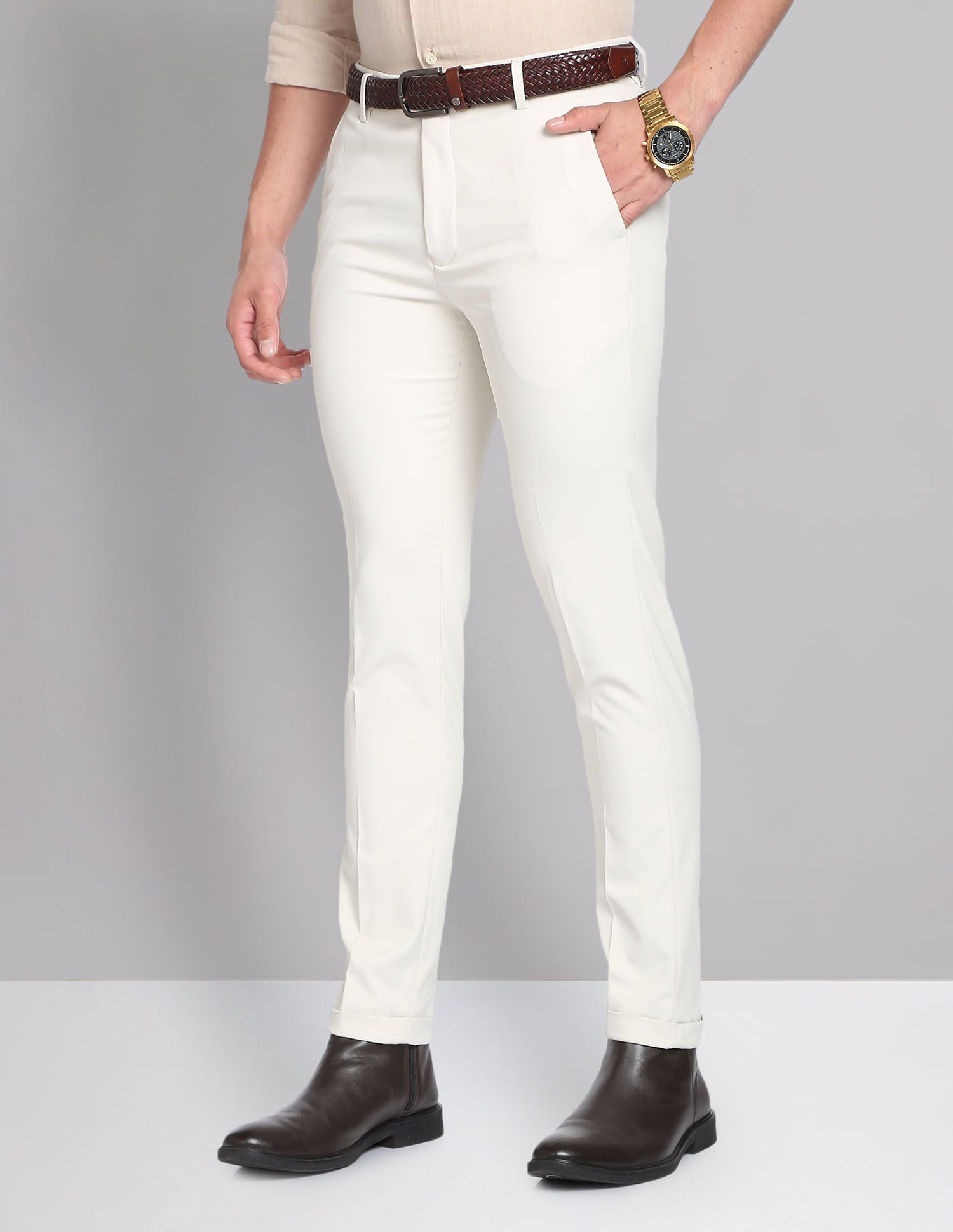 Boardroom Ready Super Slim Fit Young Formal Trousers
