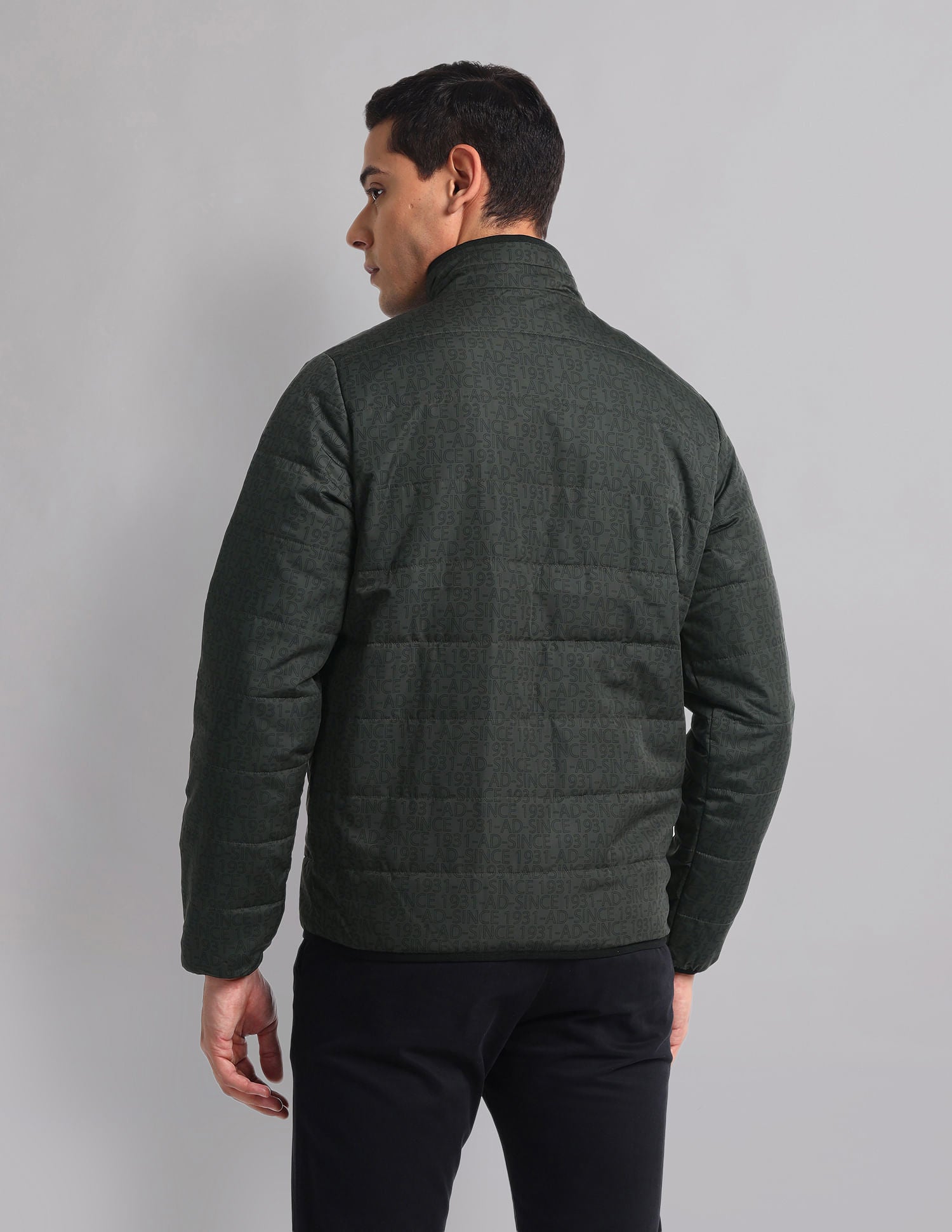 Urban Flex High Neck Quilted Casual Jacket