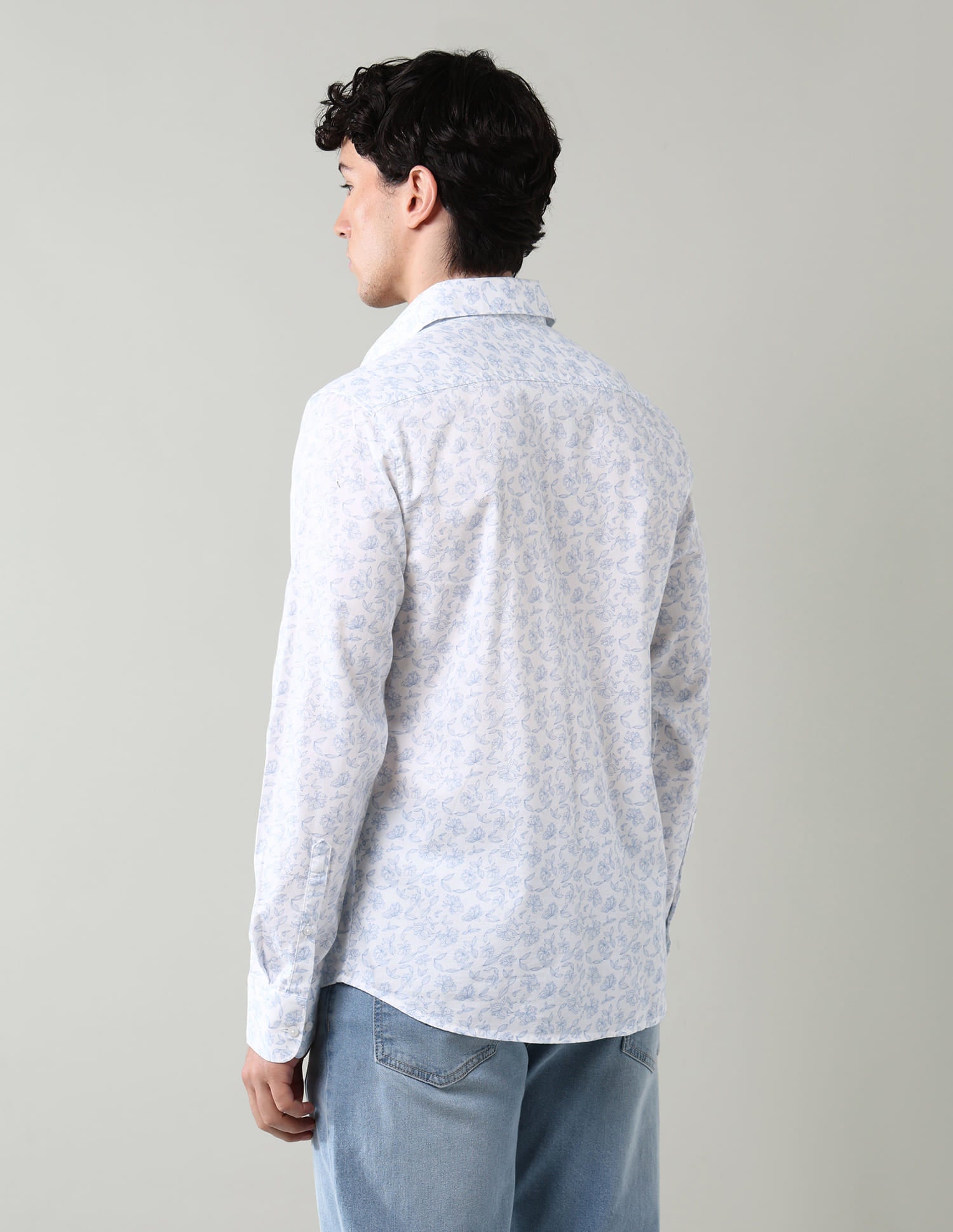 Geometric Printed Slim Fit Shirt