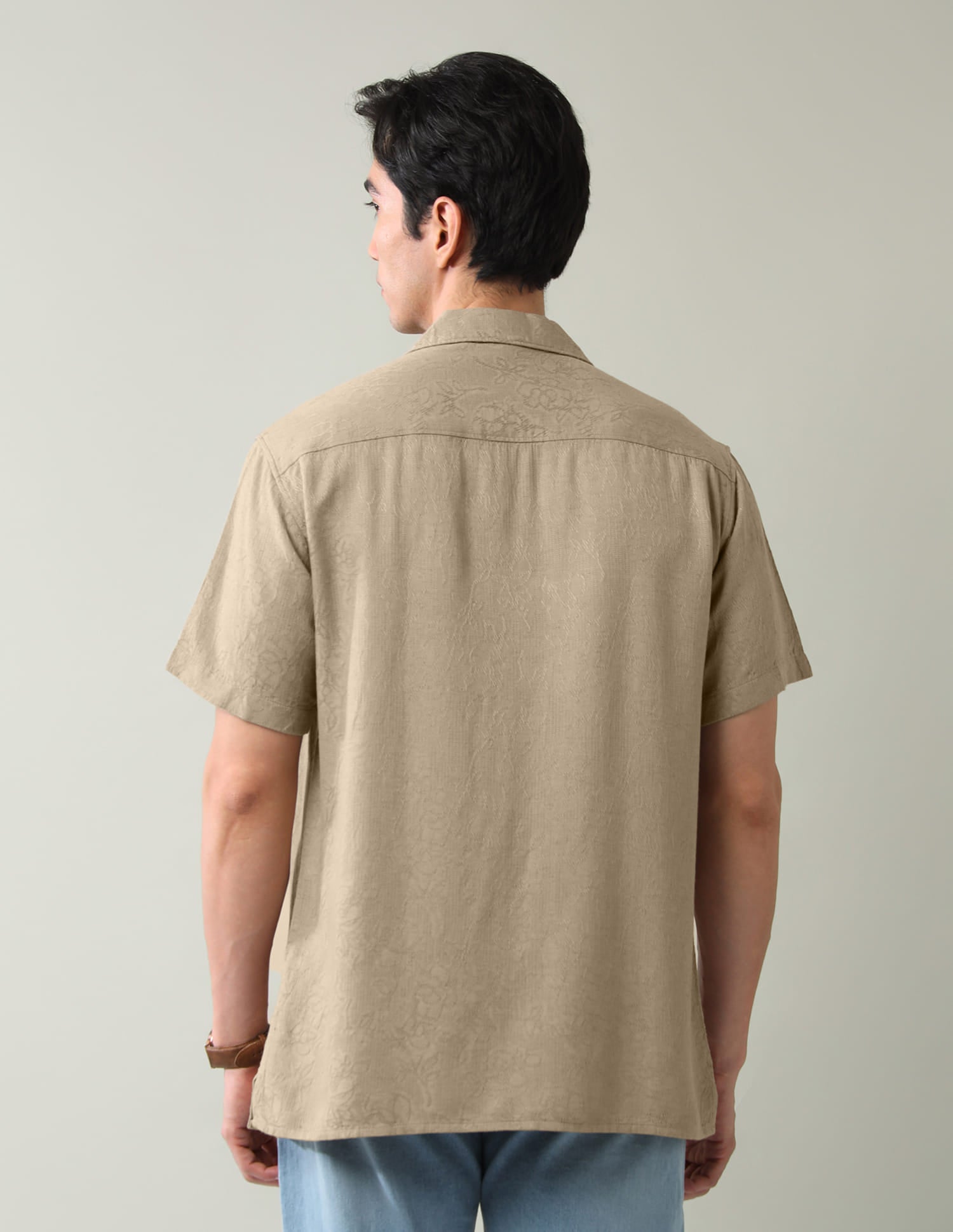 Regular Textured Air Soft Slim Fit Shirt
