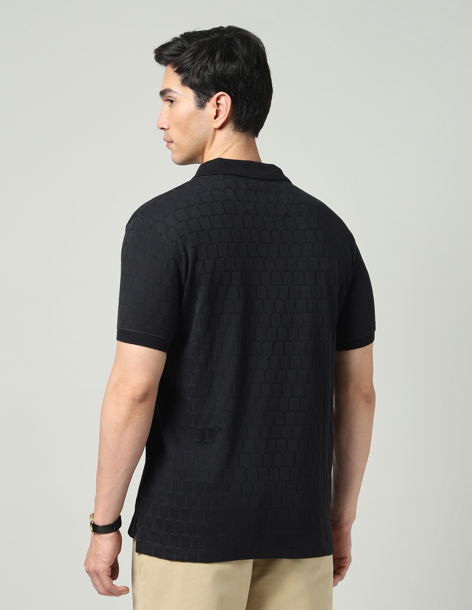 City Drift Textured Slim Fit Polo Shirt