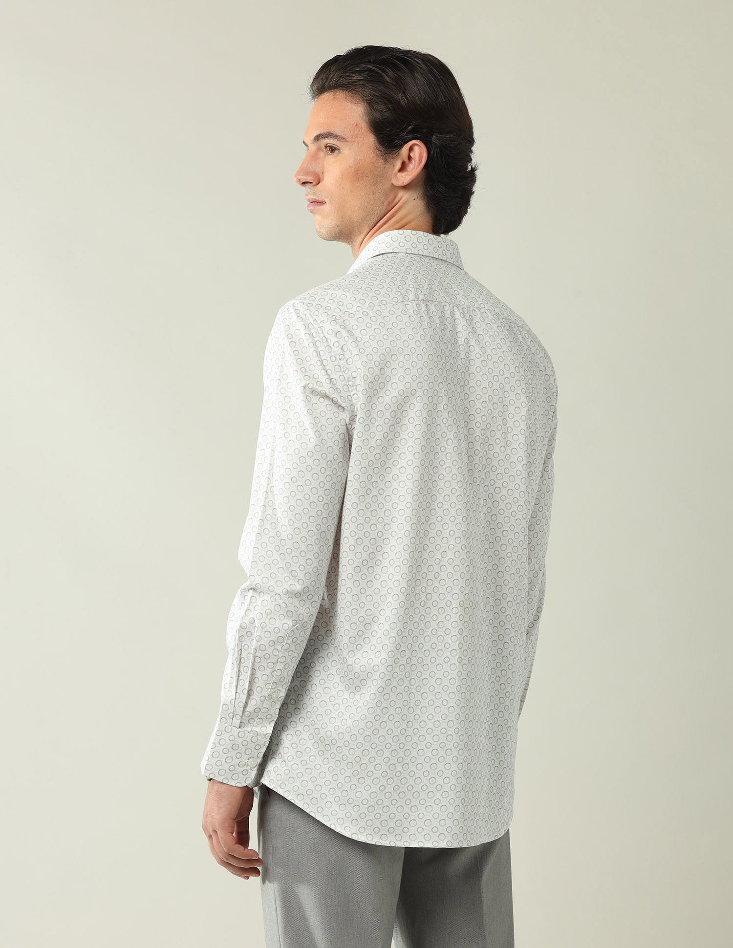 Wardrobe-Coded Regular Fit Vertical Striped Shirt