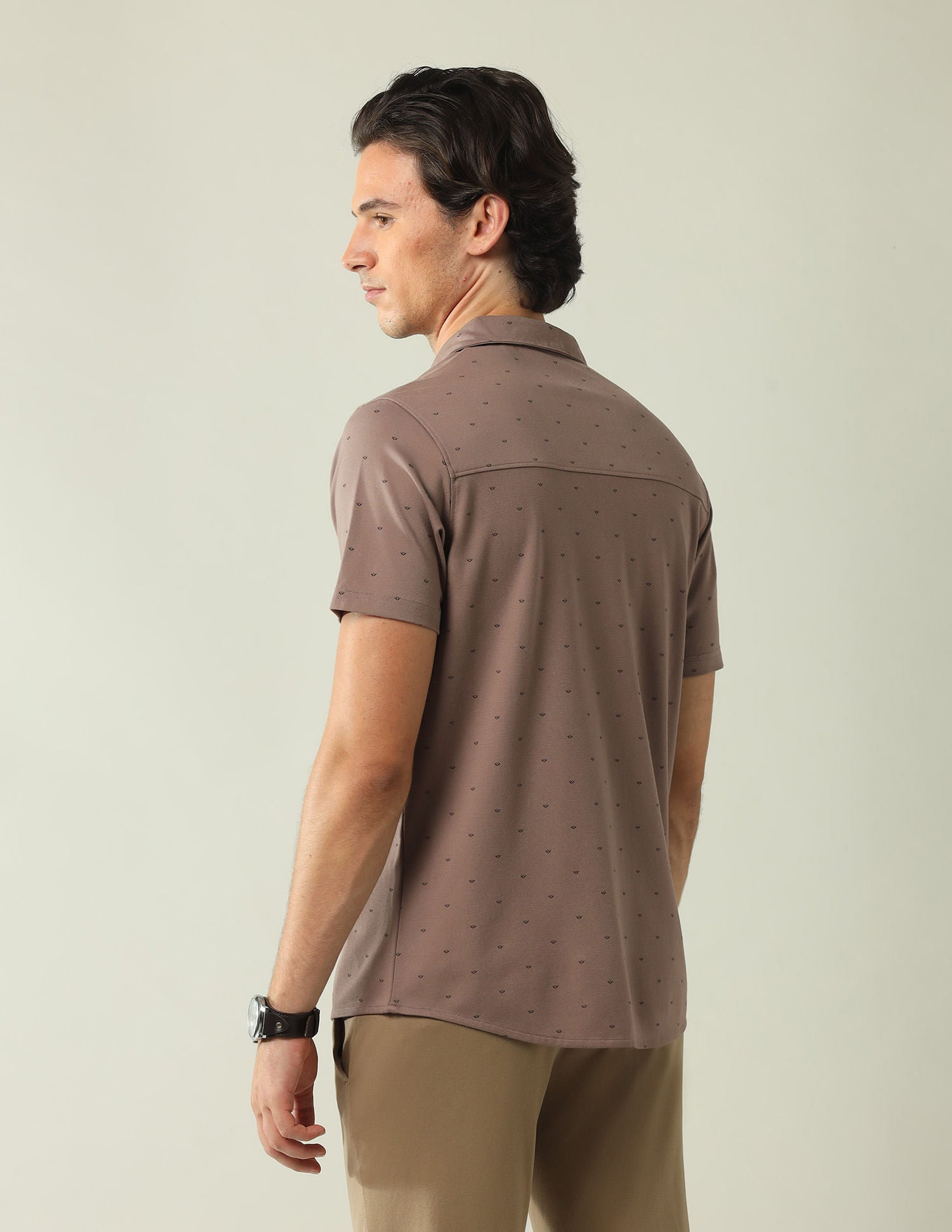 Regular Slim Fit All-Over Printed Shirt