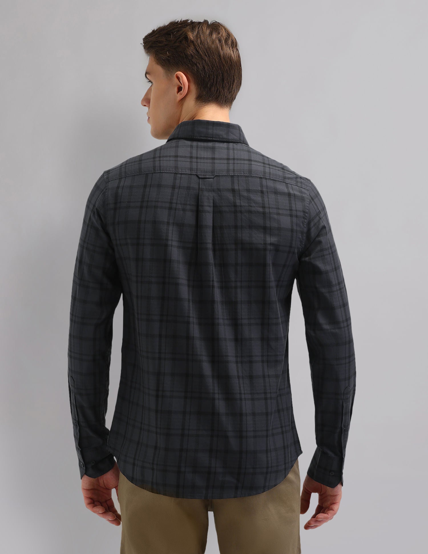 Corporate Sharp Modern Slim Fit Checked Shirt