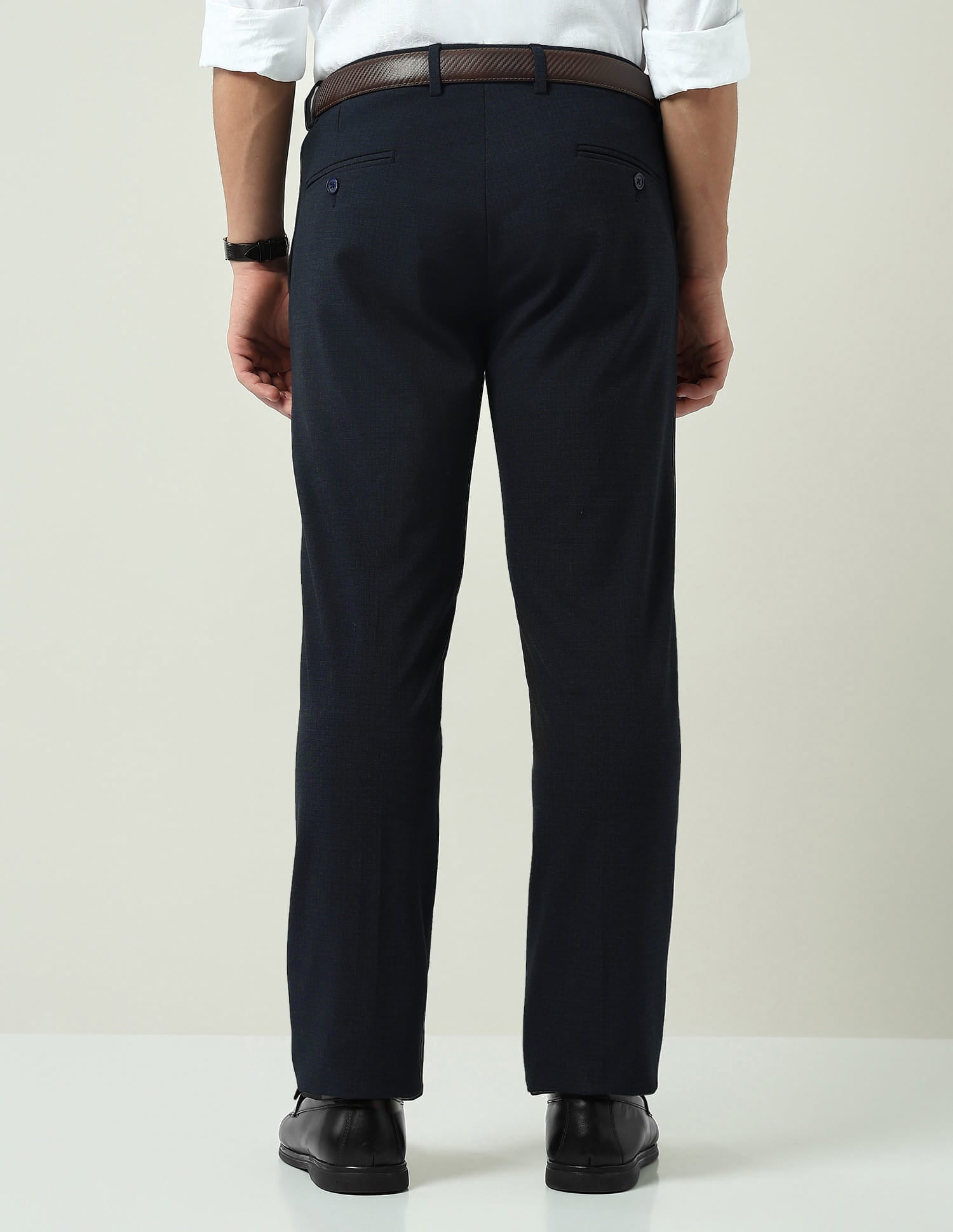 Classic Checked Regular Fit Trousers